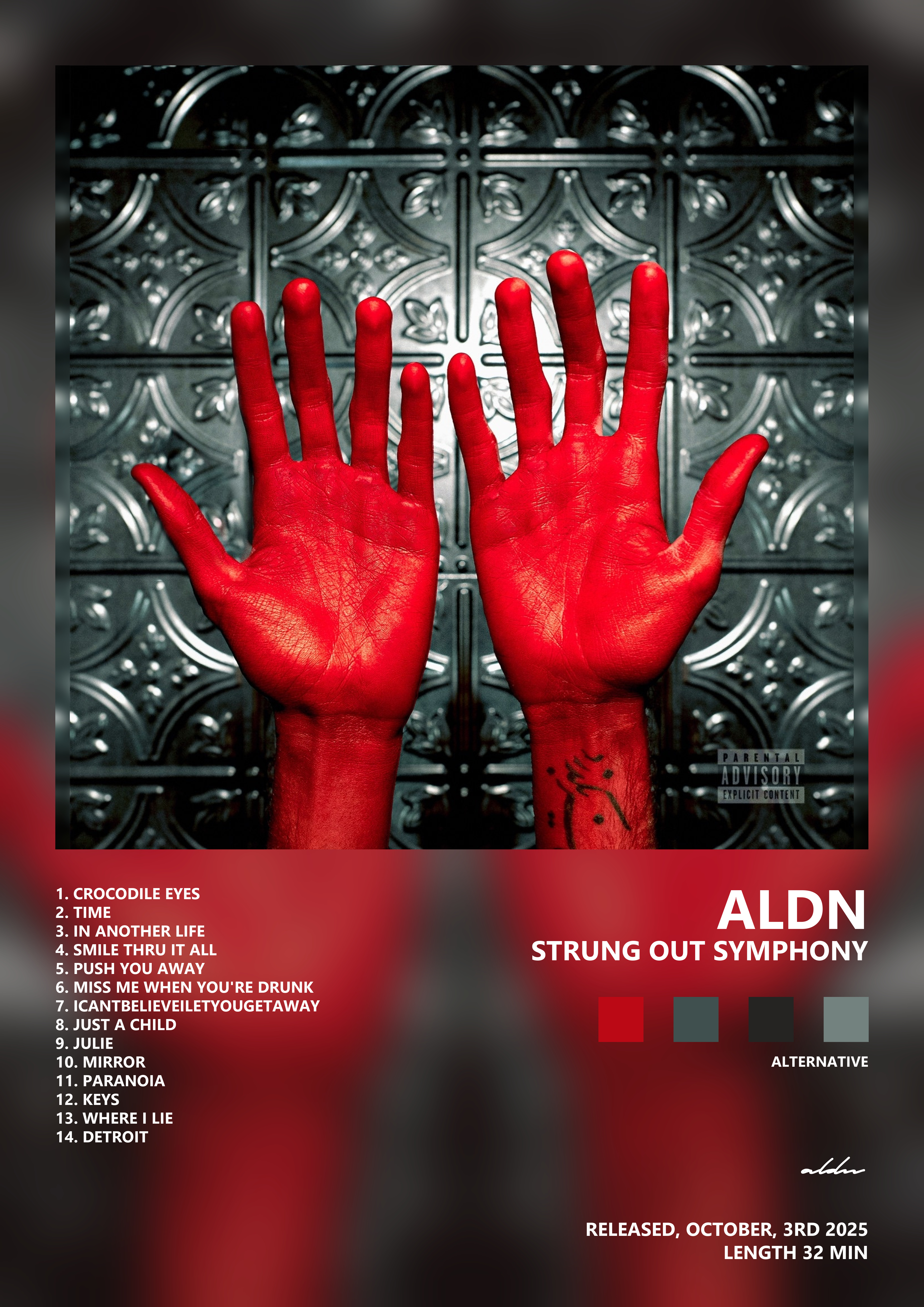 Music poster: aldn - Strung Out Symphony