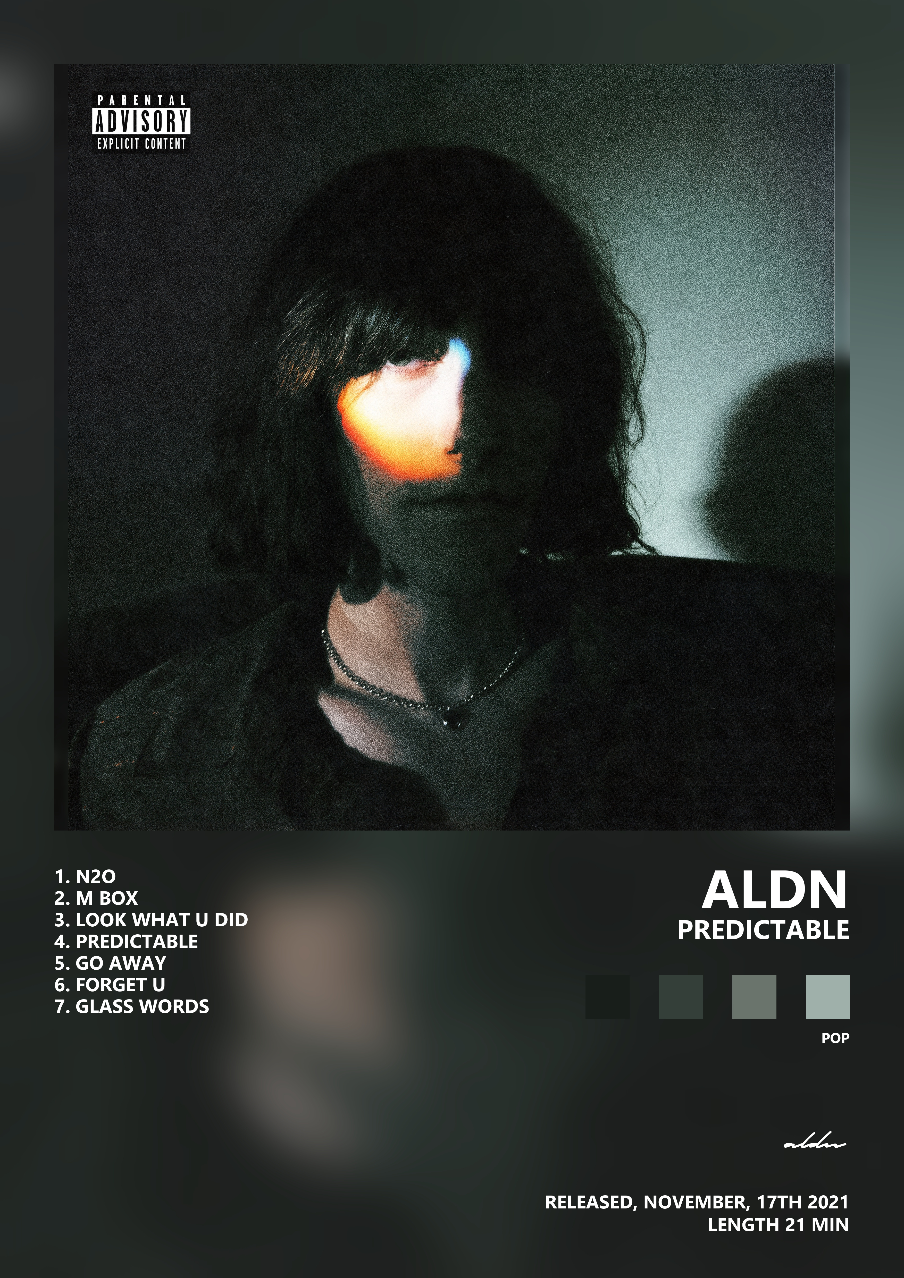 Music poster: aldn - predictable