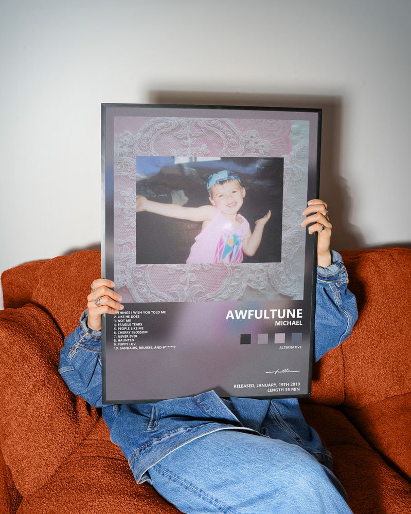 Music poster: awfultune - michael
