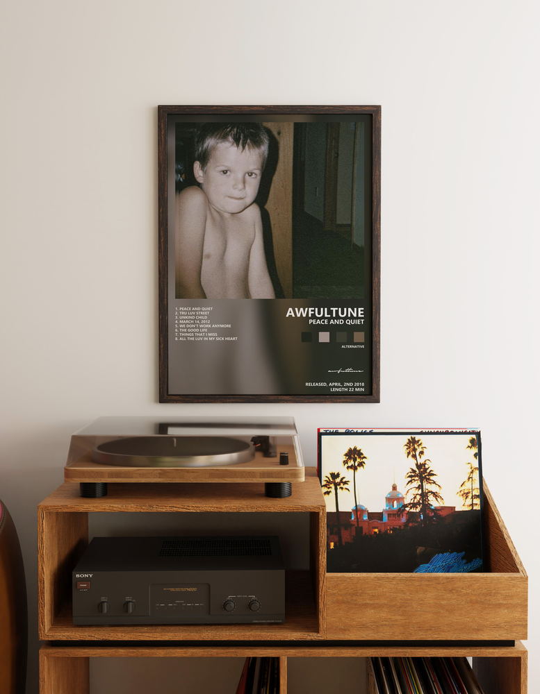 Music poster: awfultune - peace and quiet