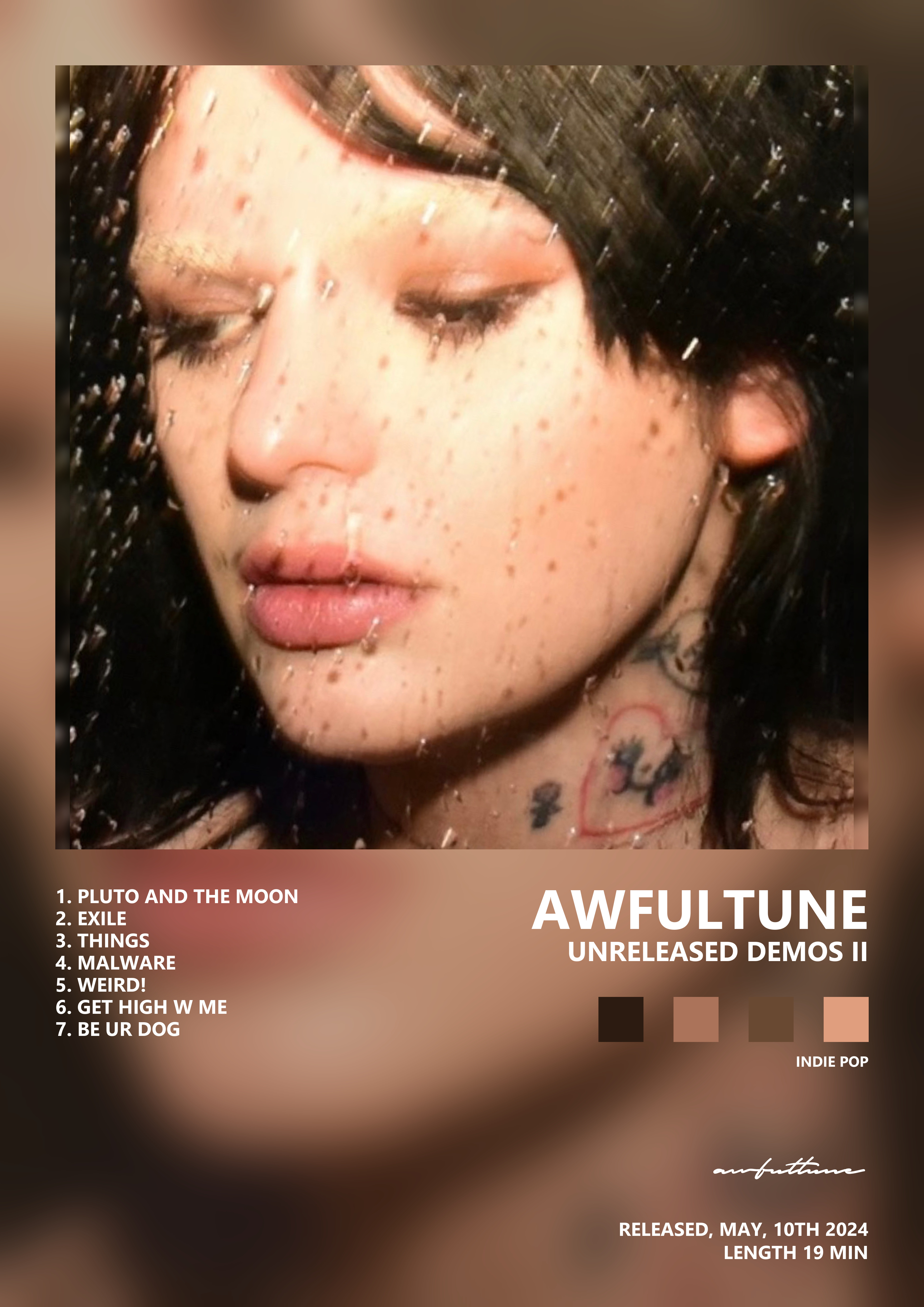 Music poster: awfultune - unreleased demos II