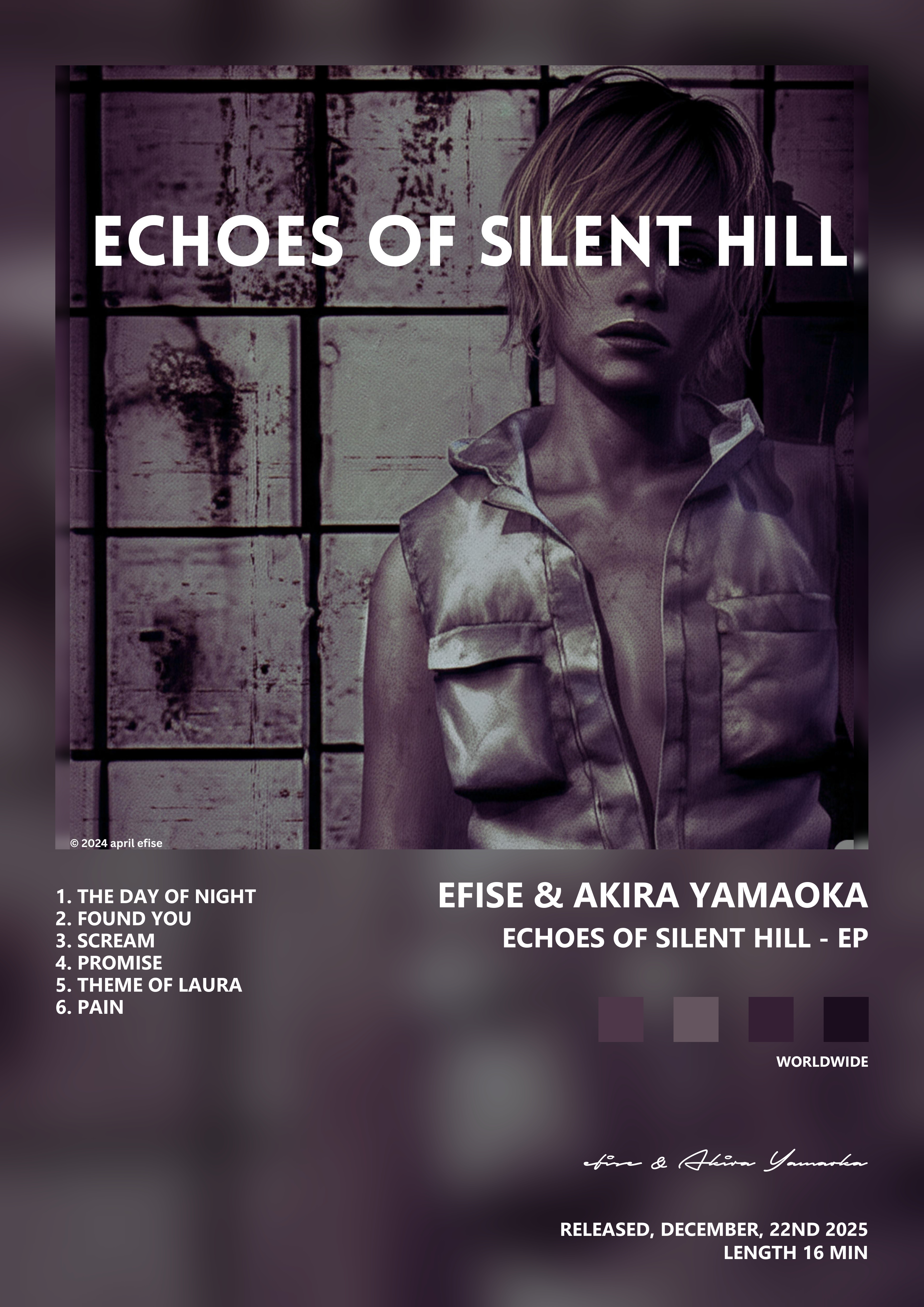Music poster: efise Akira Yamaoka - Echoes of Silent Hill - EP