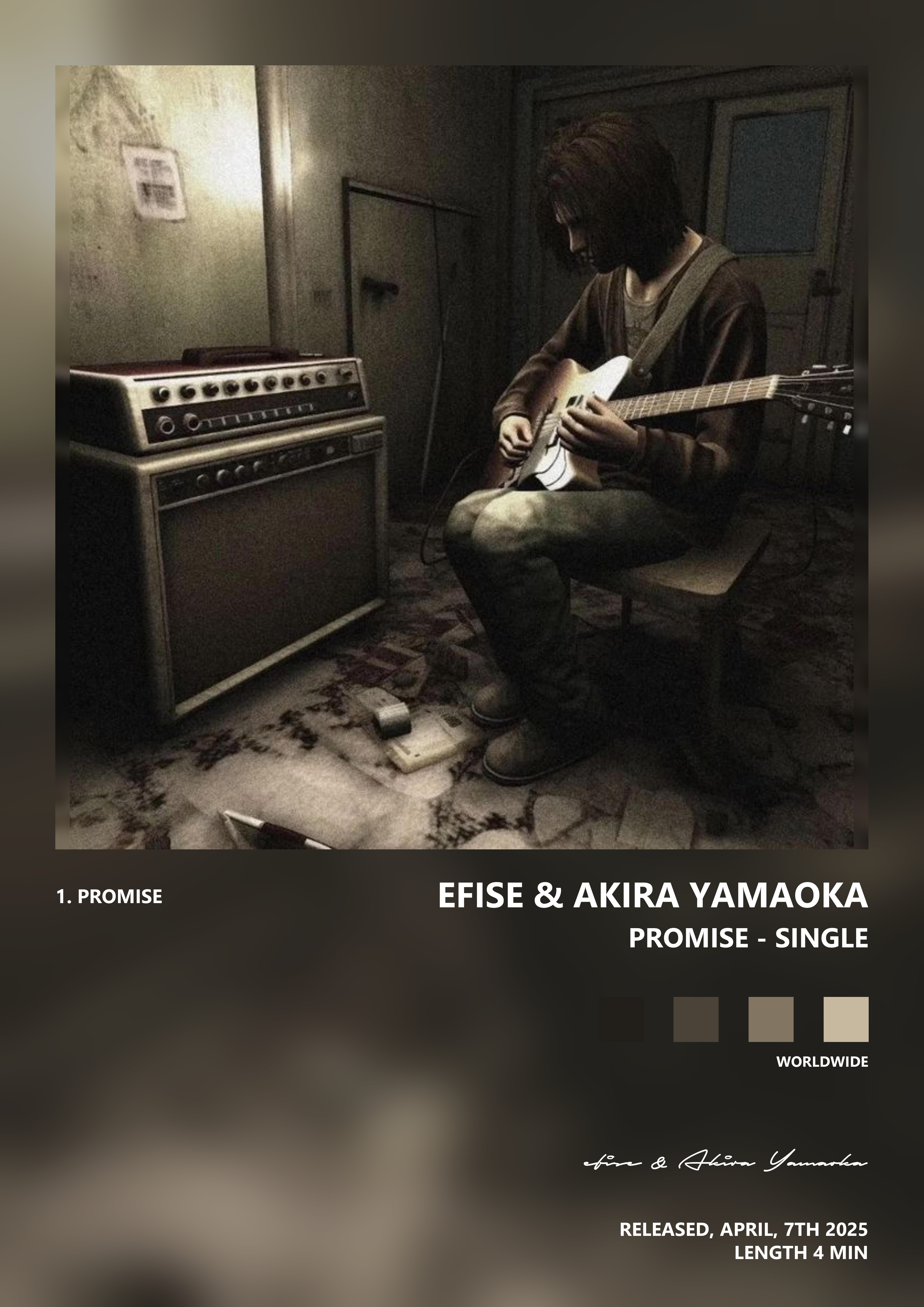 Music poster: efise Akira Yamaoka - Promise - Single
