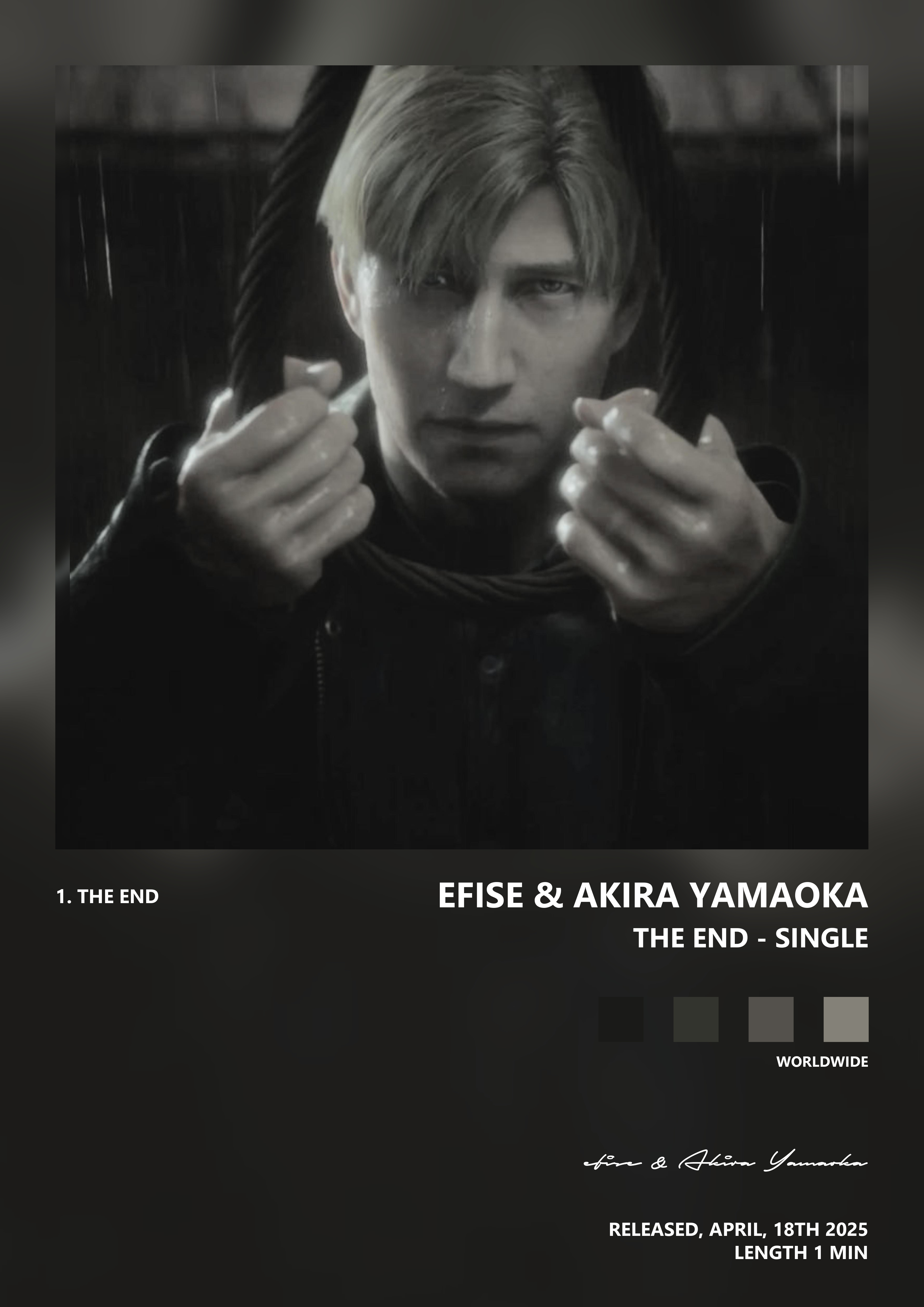 Music poster: efise Akira Yamaoka - The End - Single