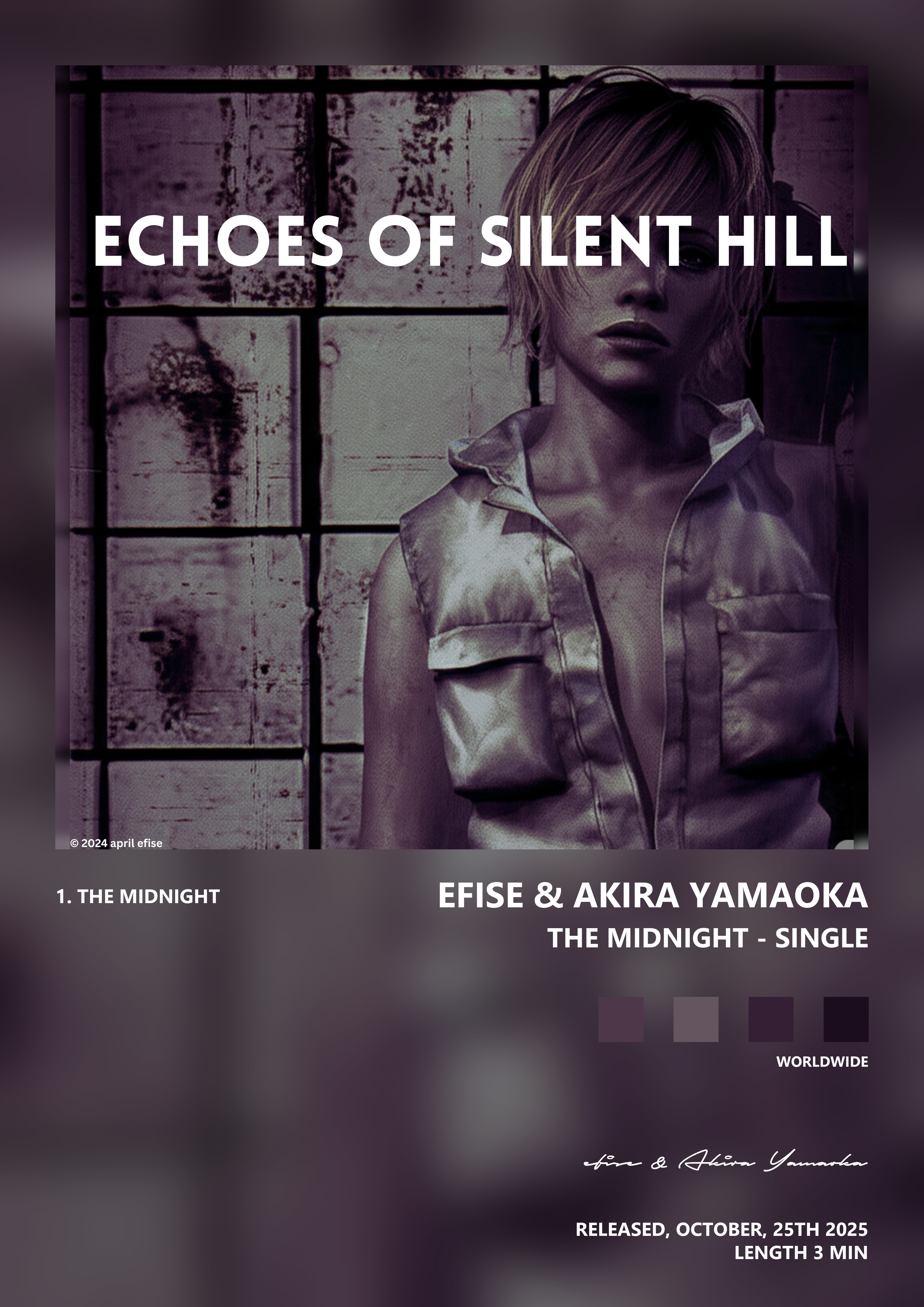 Music poster: efise Akira Yamaoka - The Midnight - Single