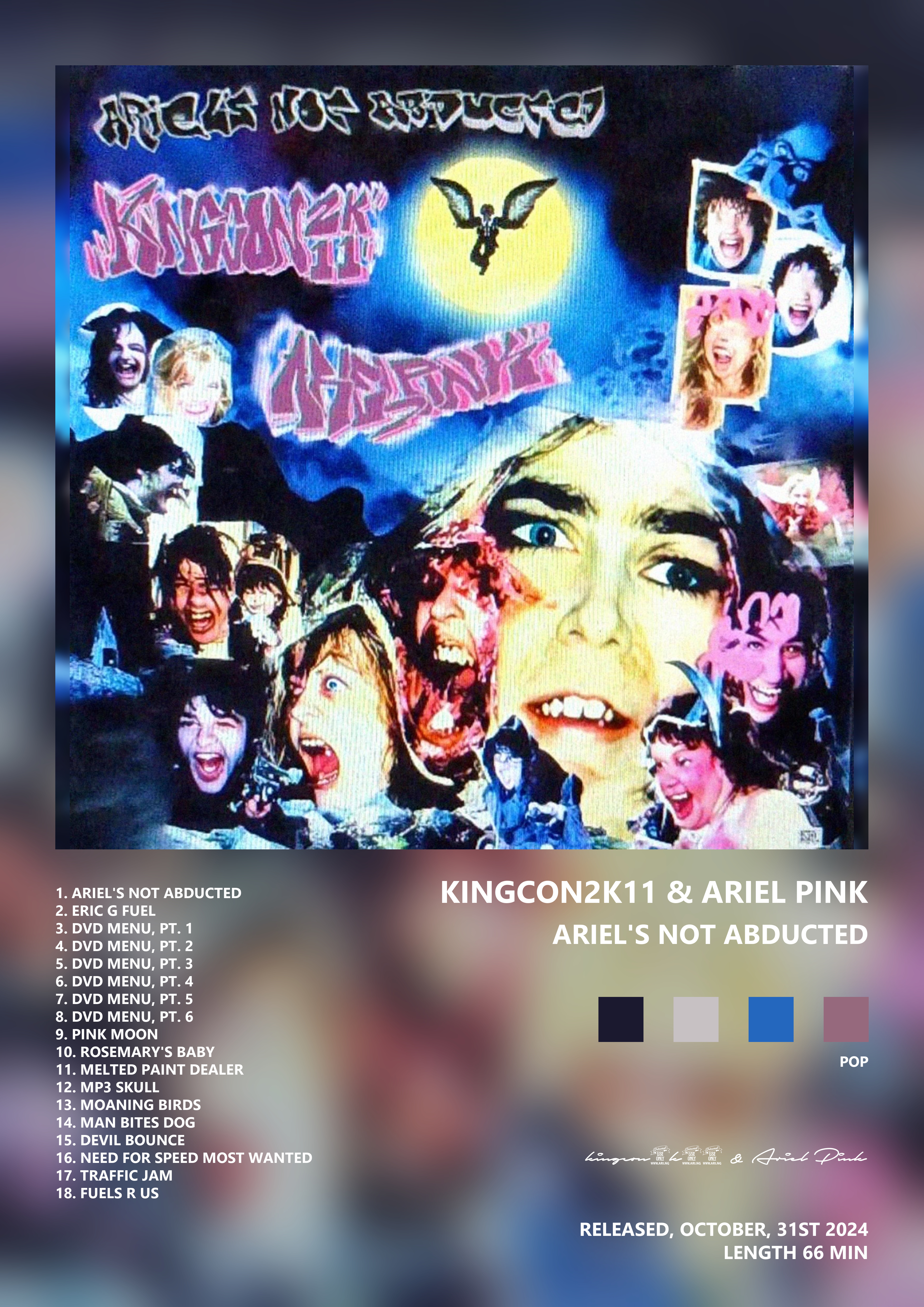 Music poster: kingcon2k11 Ariel Pink - Ariels Not Abducted