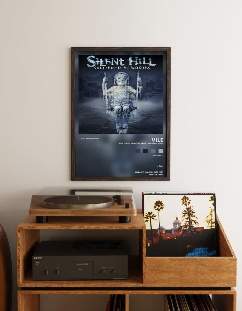 Music poster: vile - hell frozen rain feat Akira Yamaoka - Single