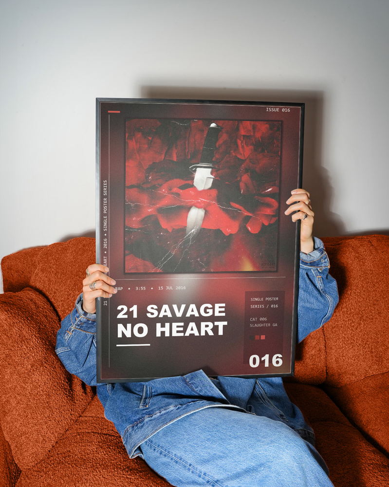 Music poster: 21 Savage - No Heart