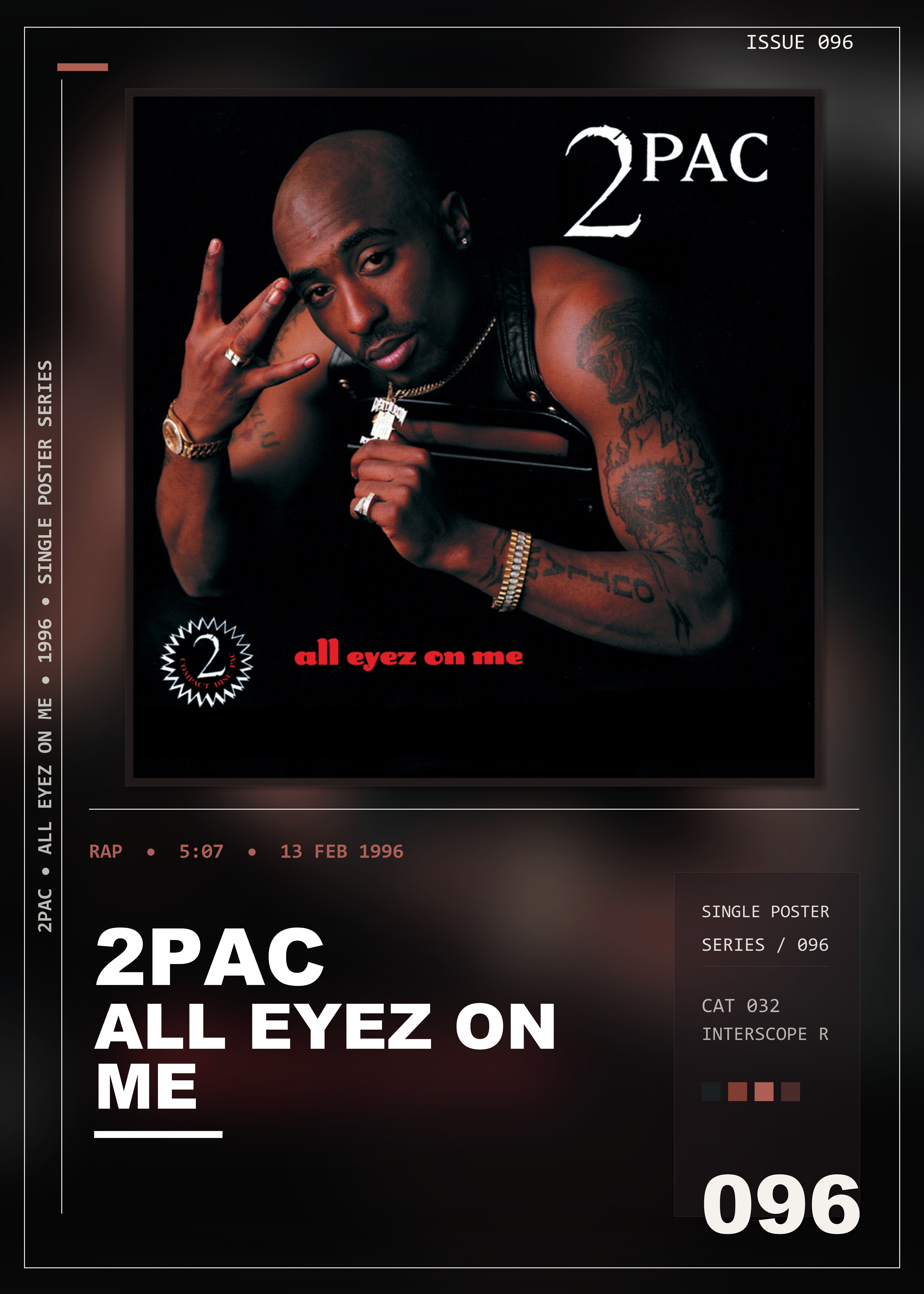 Music poster: 2Pac - All Eyez On Me