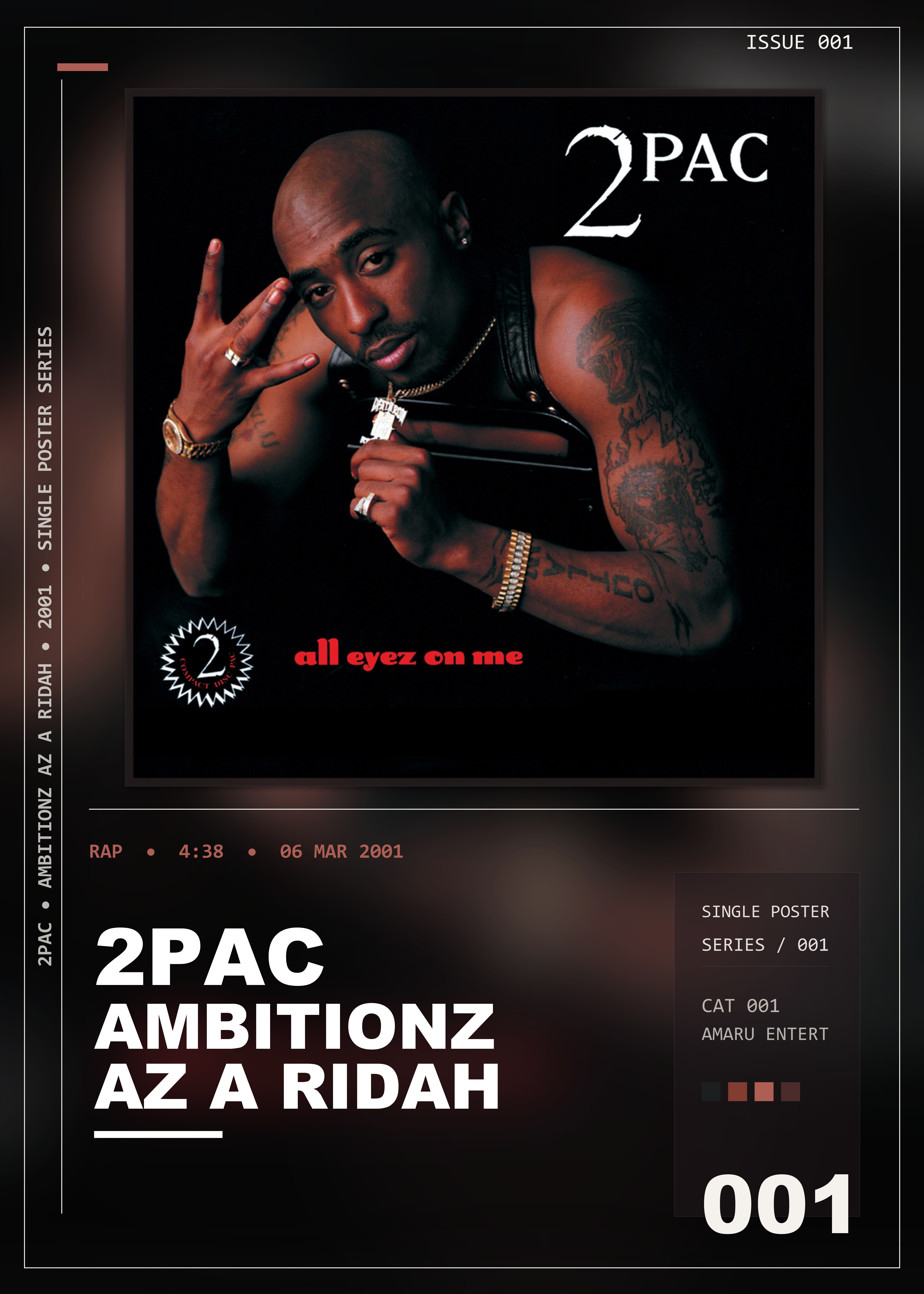 Music poster: 2Pac - Ambitionz Az A Ridah