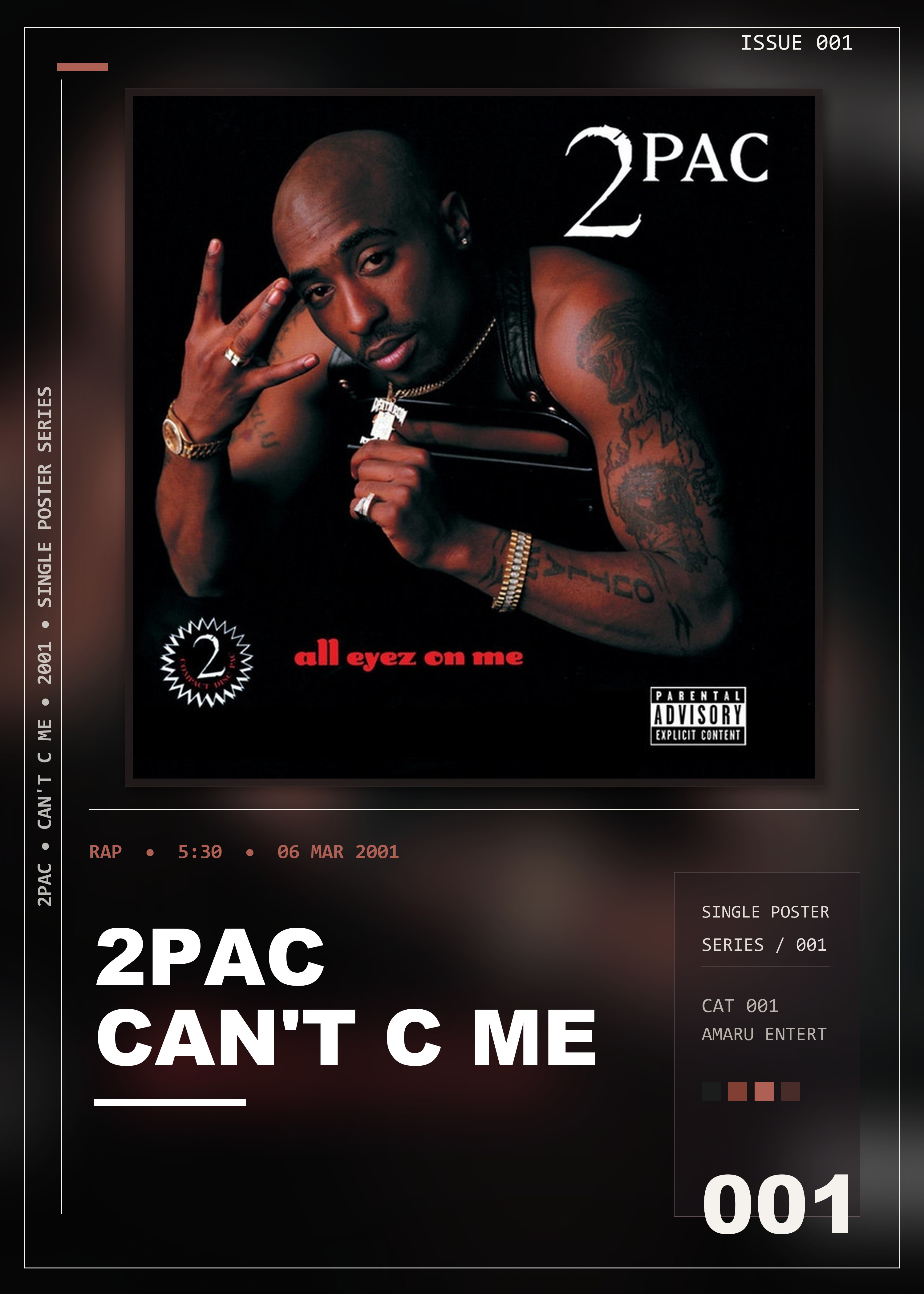Music poster: 2Pac - Cant C Me