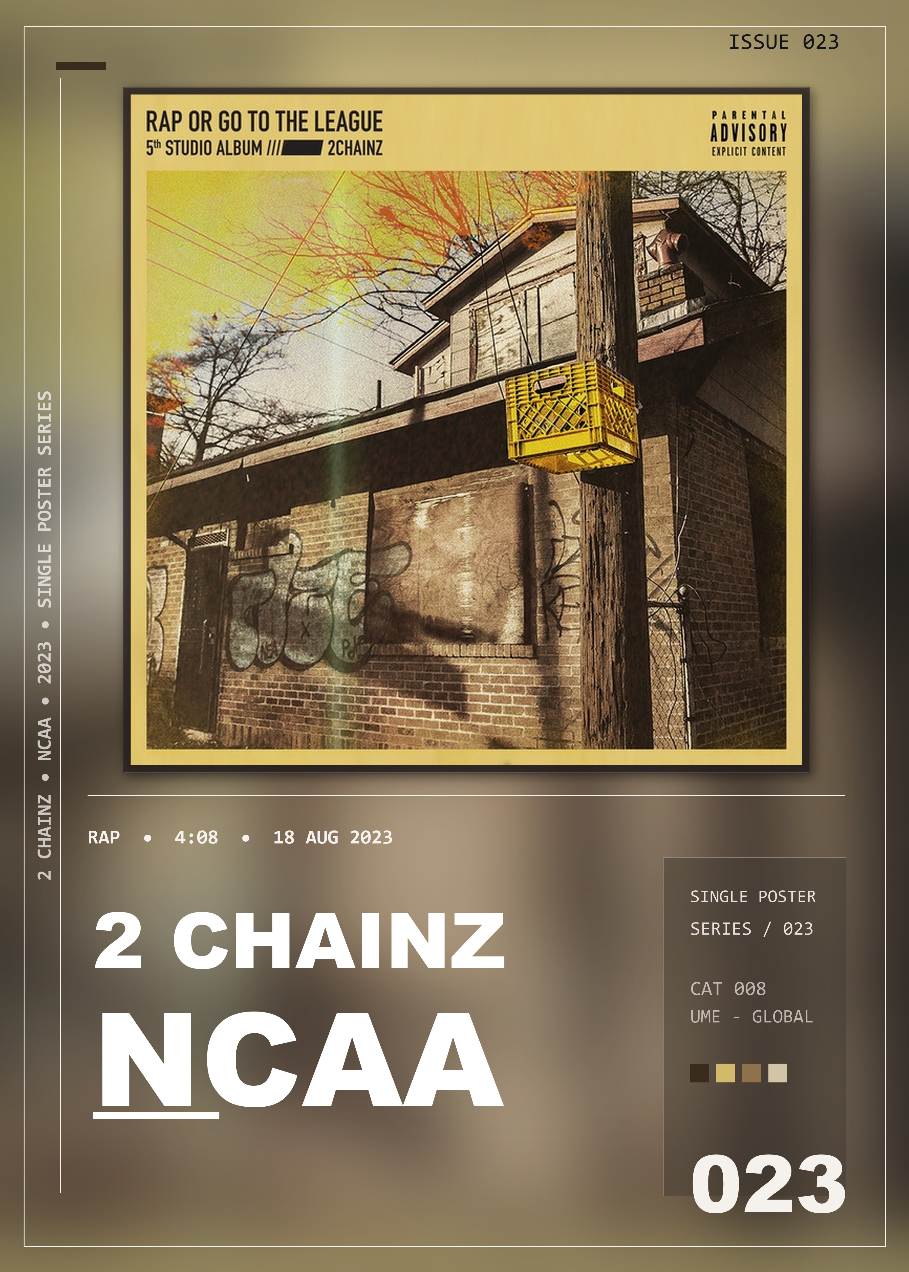 Music poster: 2 Chainz - NCAA