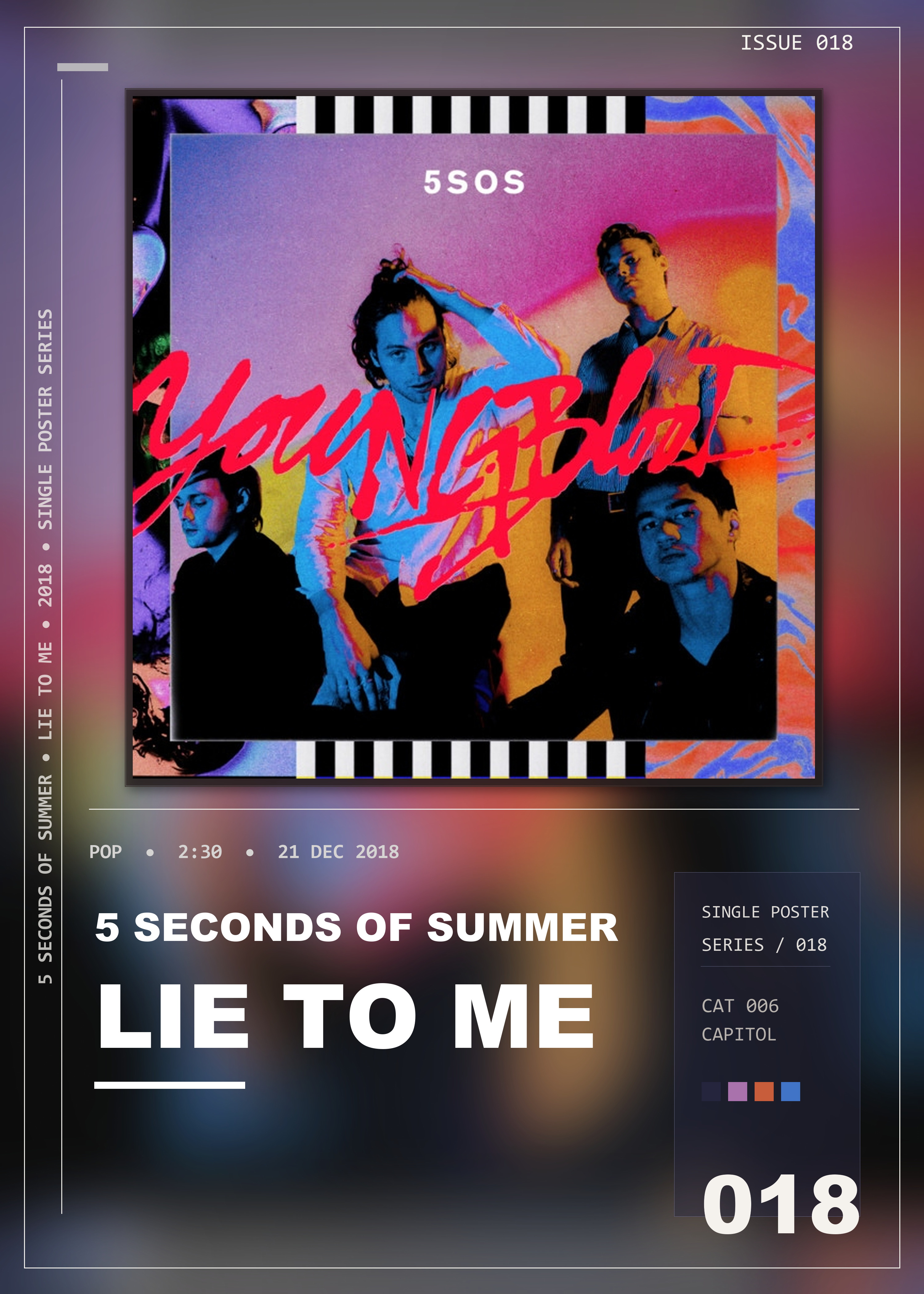 Music poster: 5 Seconds of Summer - Lie To Me