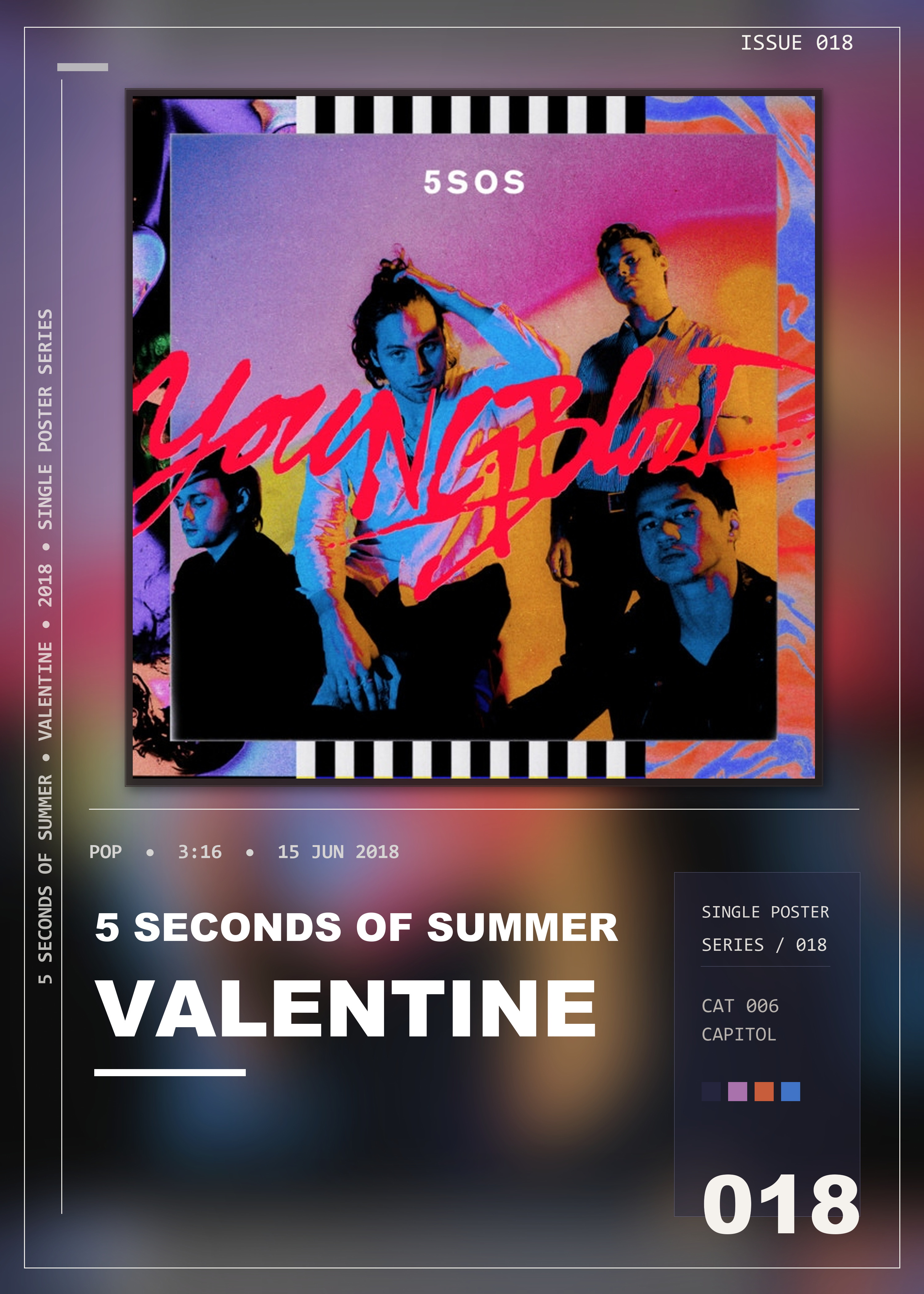 Music poster: 5 Seconds of Summer - Valentine