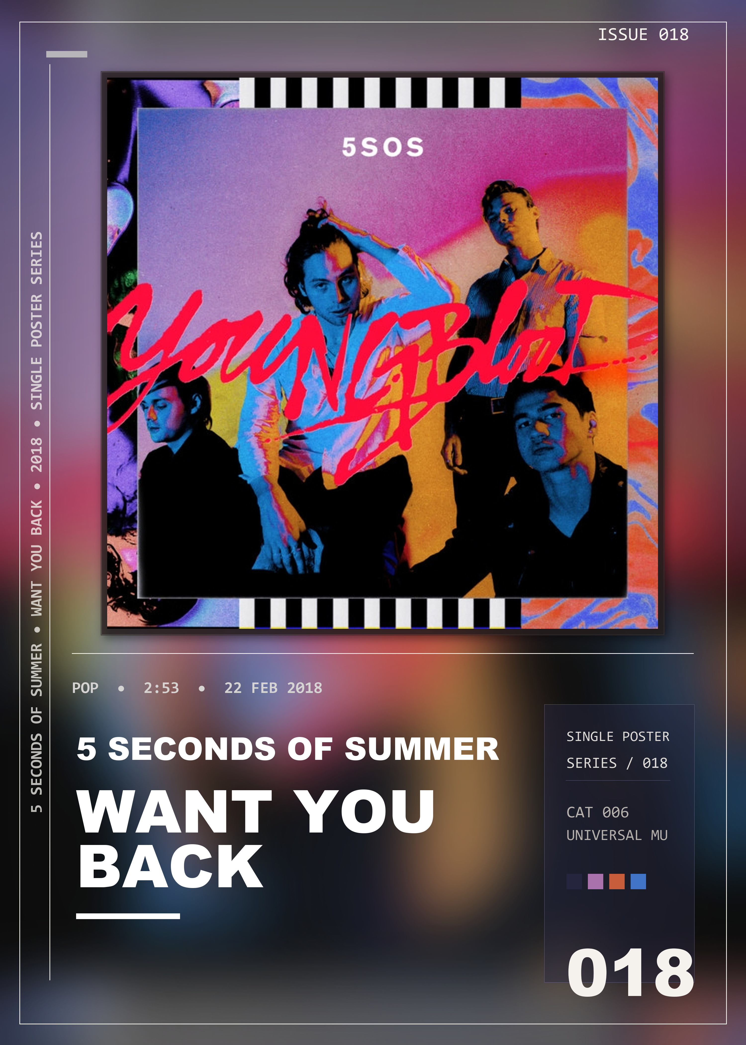 Music poster: 5 Seconds of Summer - Want You Back