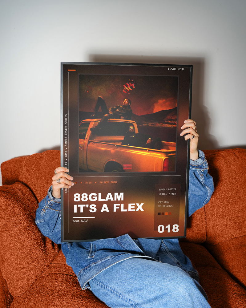 Music poster: 88GLAM - Its A Flex feat NAV