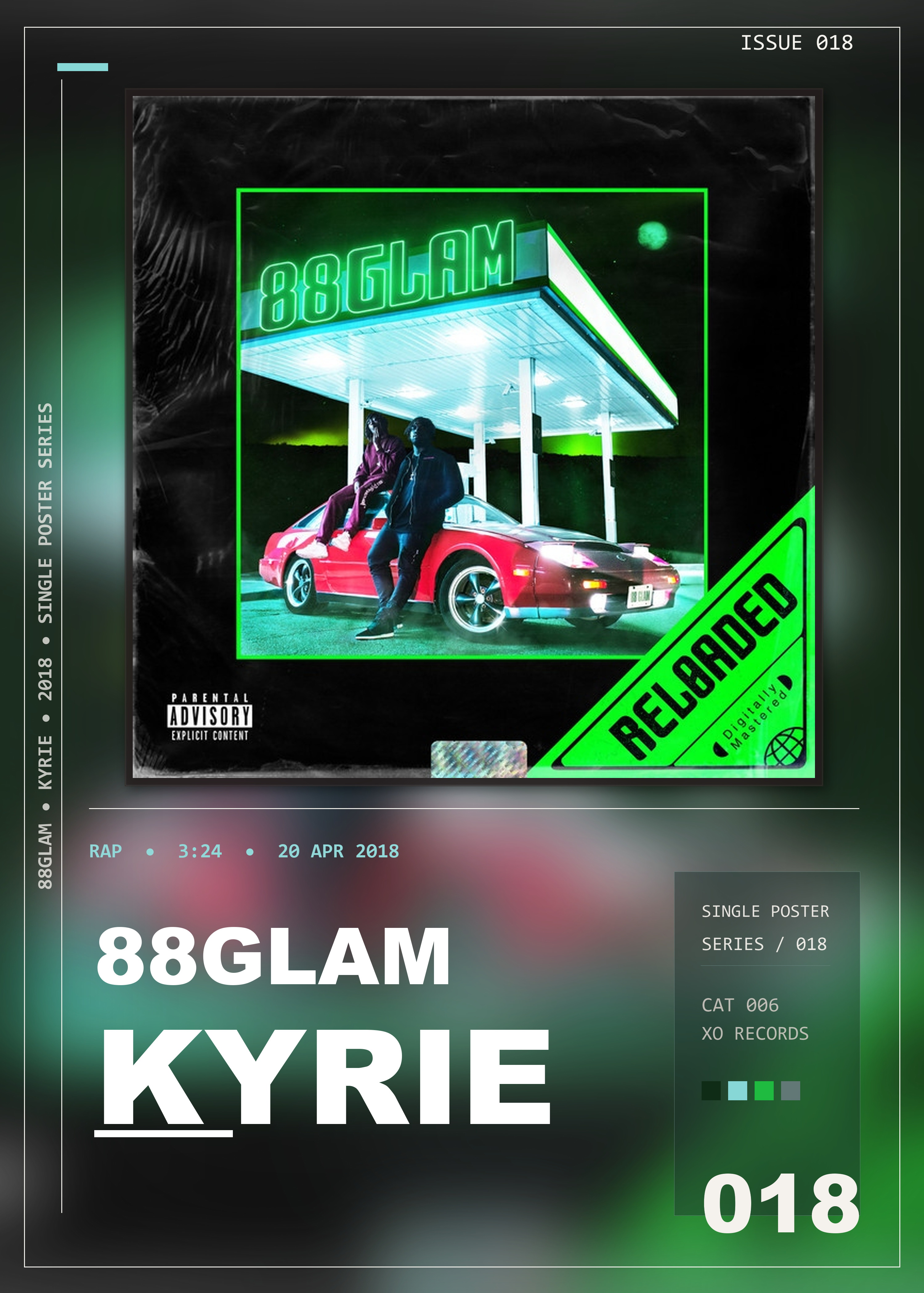 Music poster: 88GLAM - Kyrie