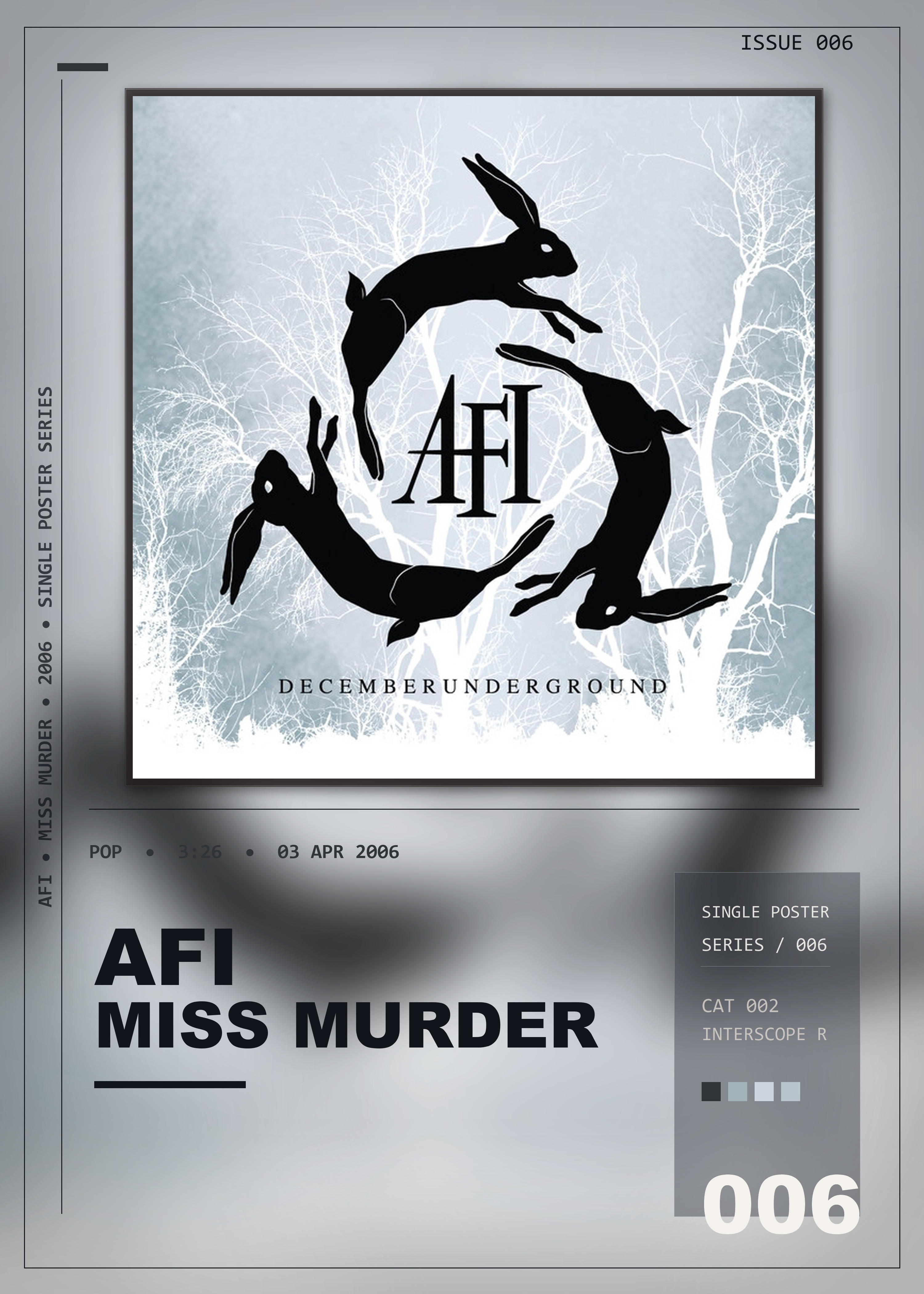 Music poster: AFI - Miss Murder