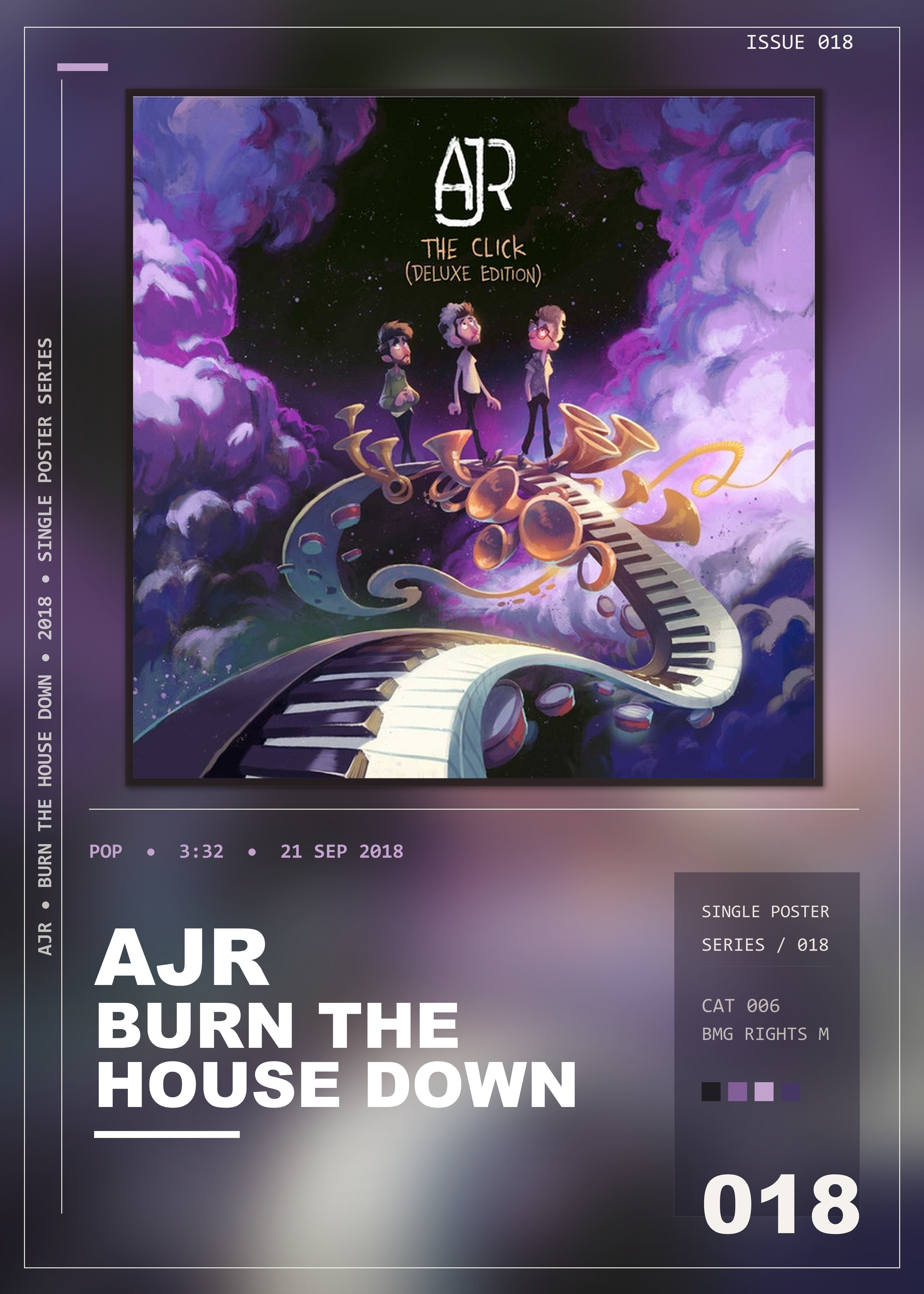 Music poster: AJR - Burn the House Down
