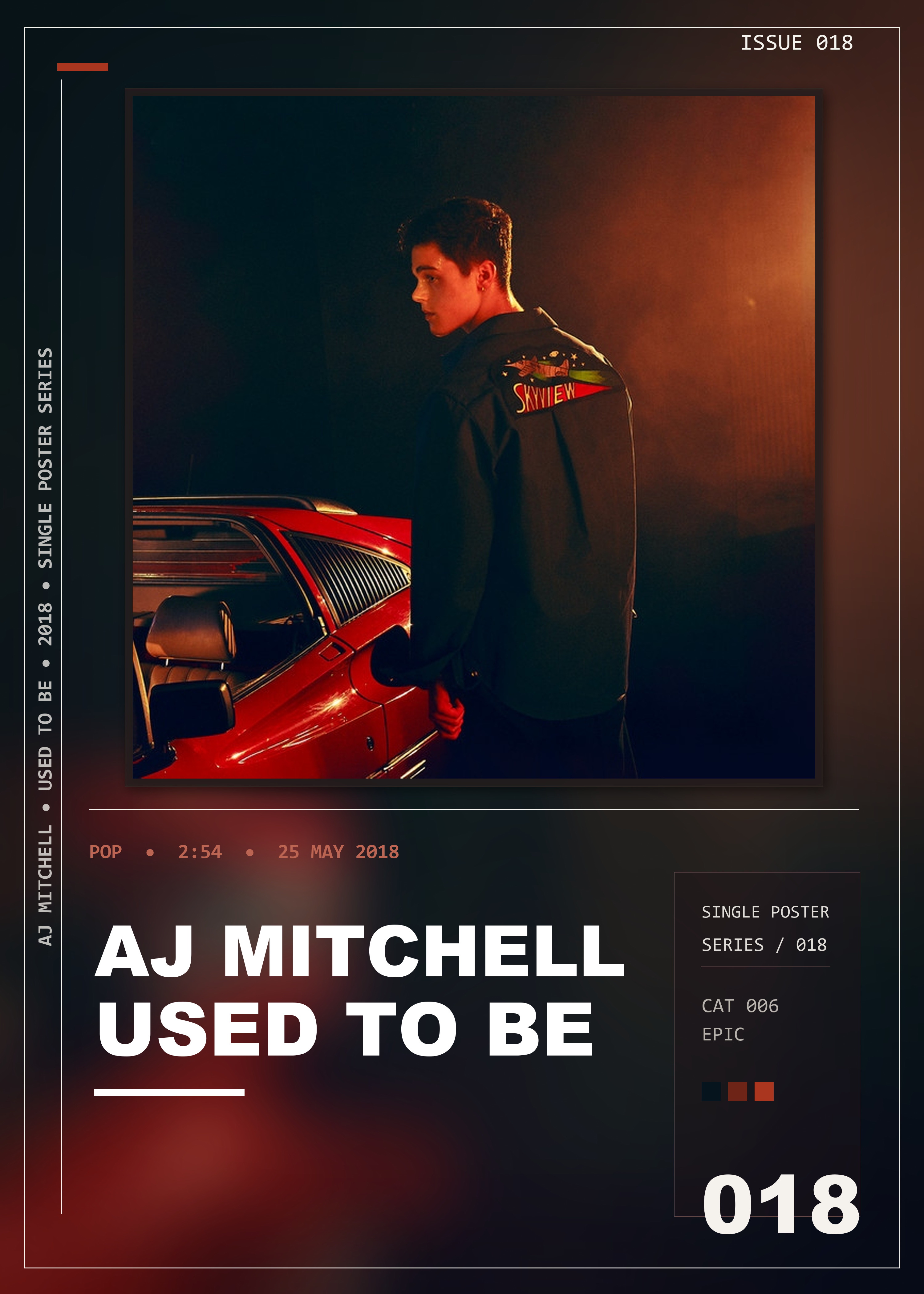 Music poster: AJ Mitchell - Used to Be
