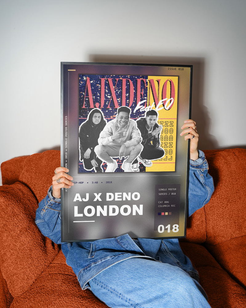 Music poster: AJ x Deno - London