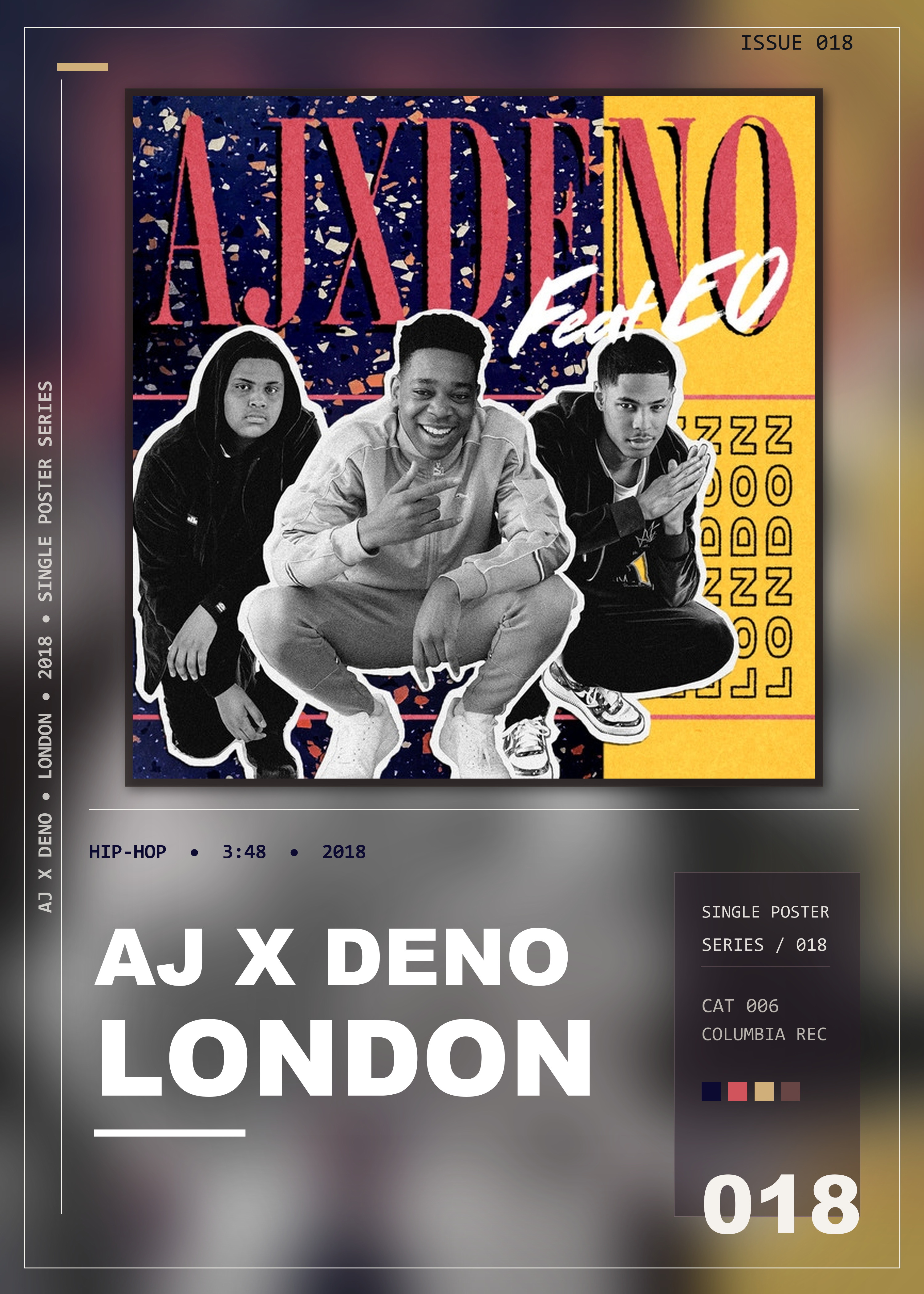 Music poster: AJ x Deno - London