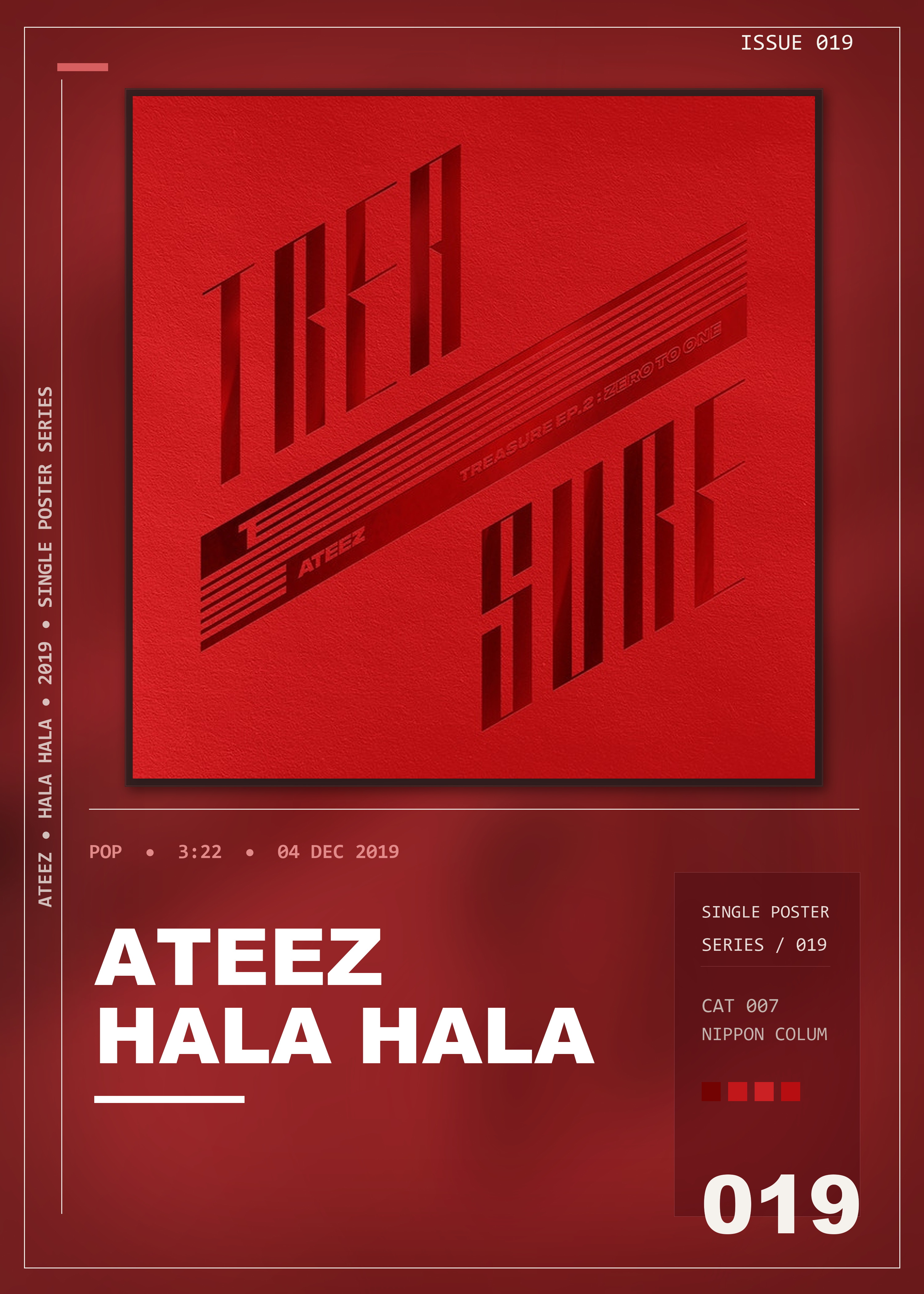 Music poster: ATEEZ - HALA HALA Hearts Awakened Live Alive