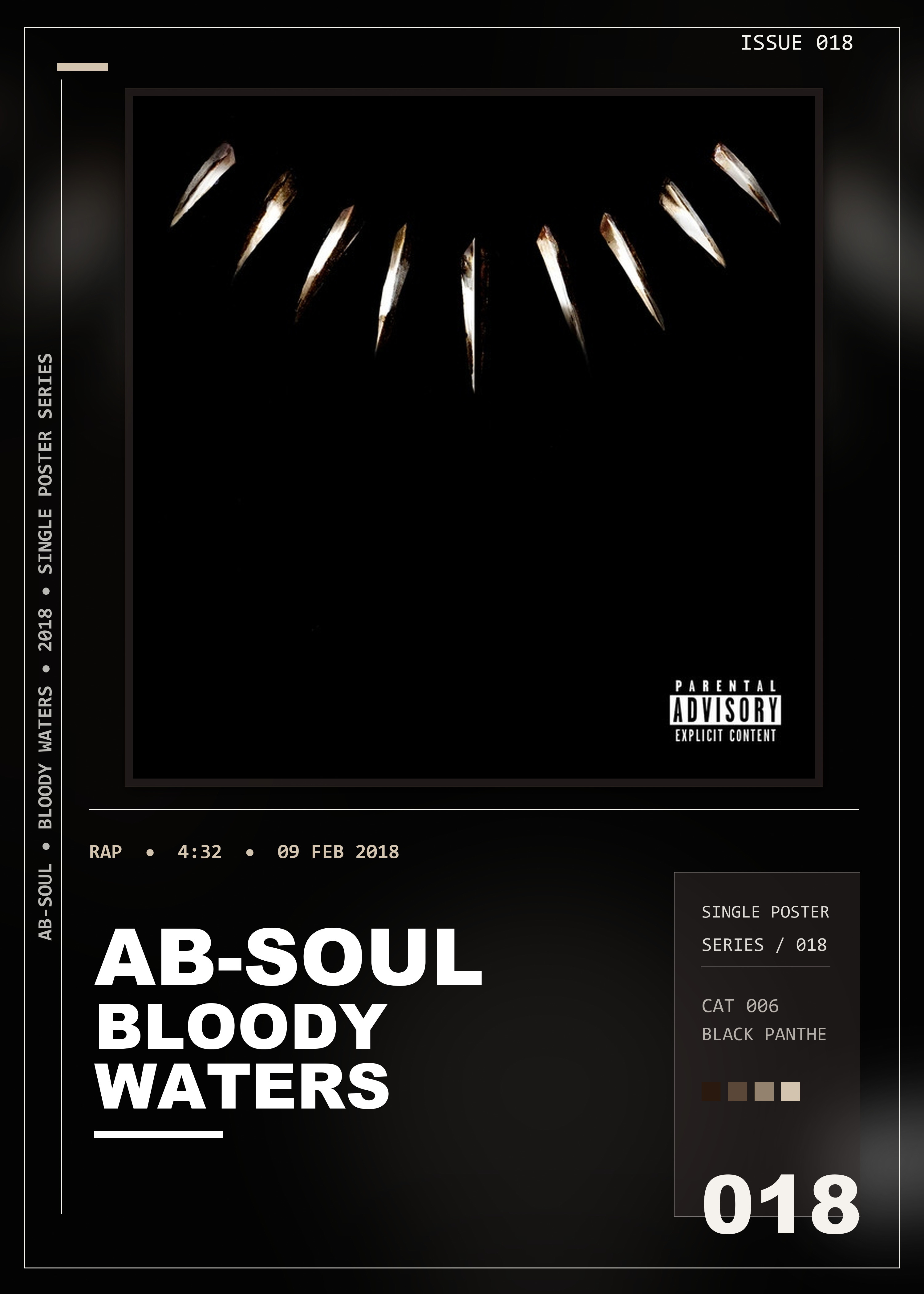 Music poster: Ab-Soul - Bloody Waters with Anderson Paak James Blake