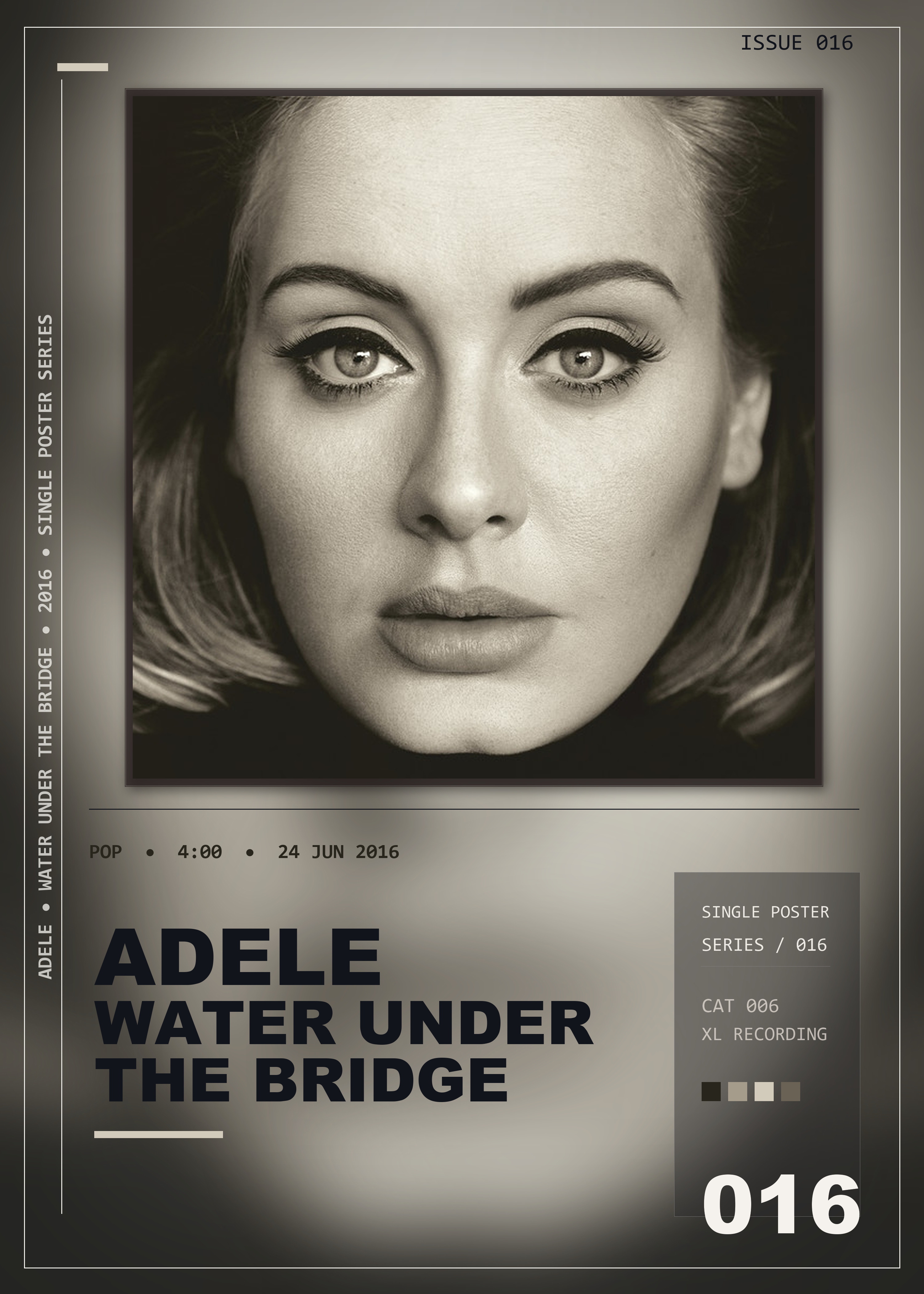 Music poster: Adele - Water Under the Bridge