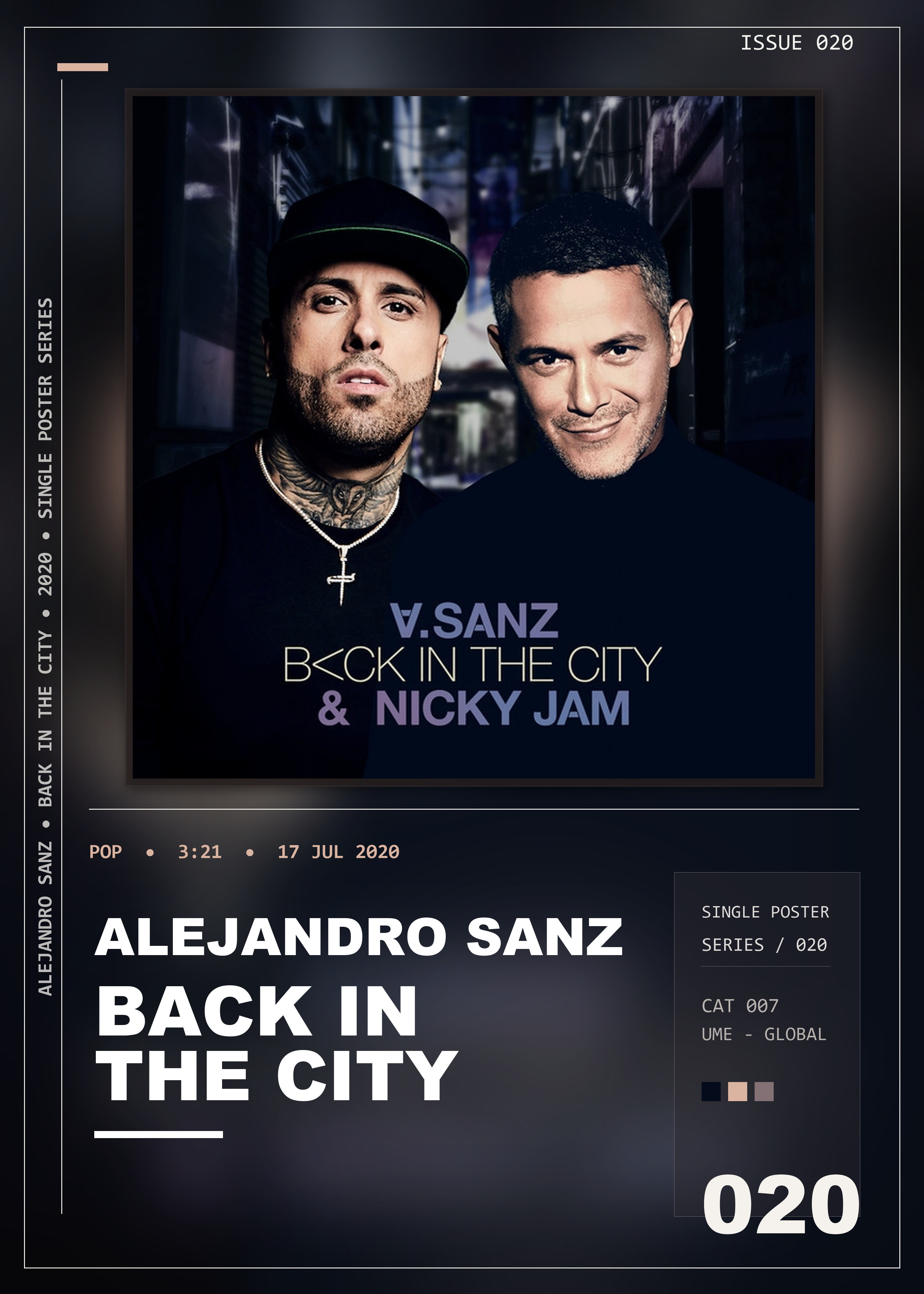 Music poster: Alejandro Sanz - Back In The City