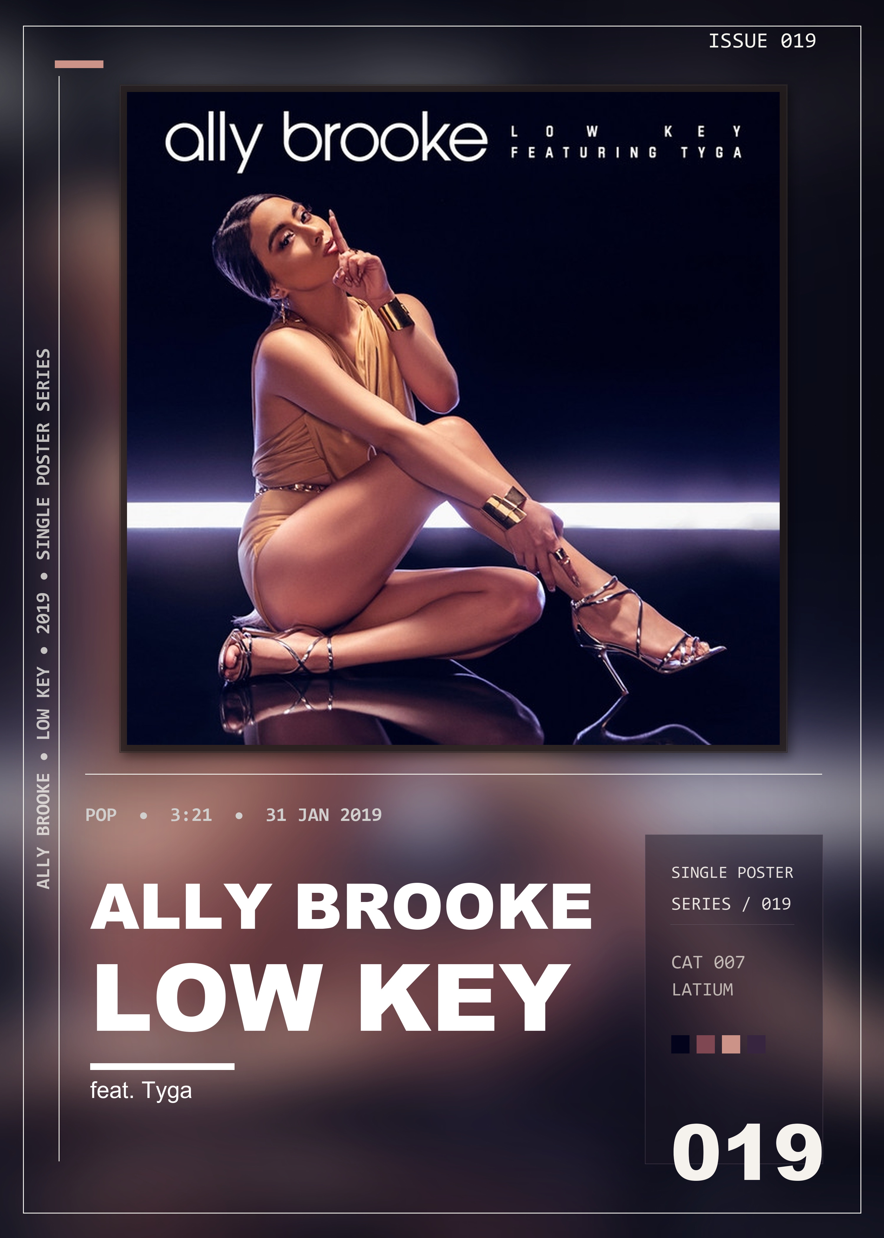 Music poster: Ally Brooke - Low Key feat Tyga