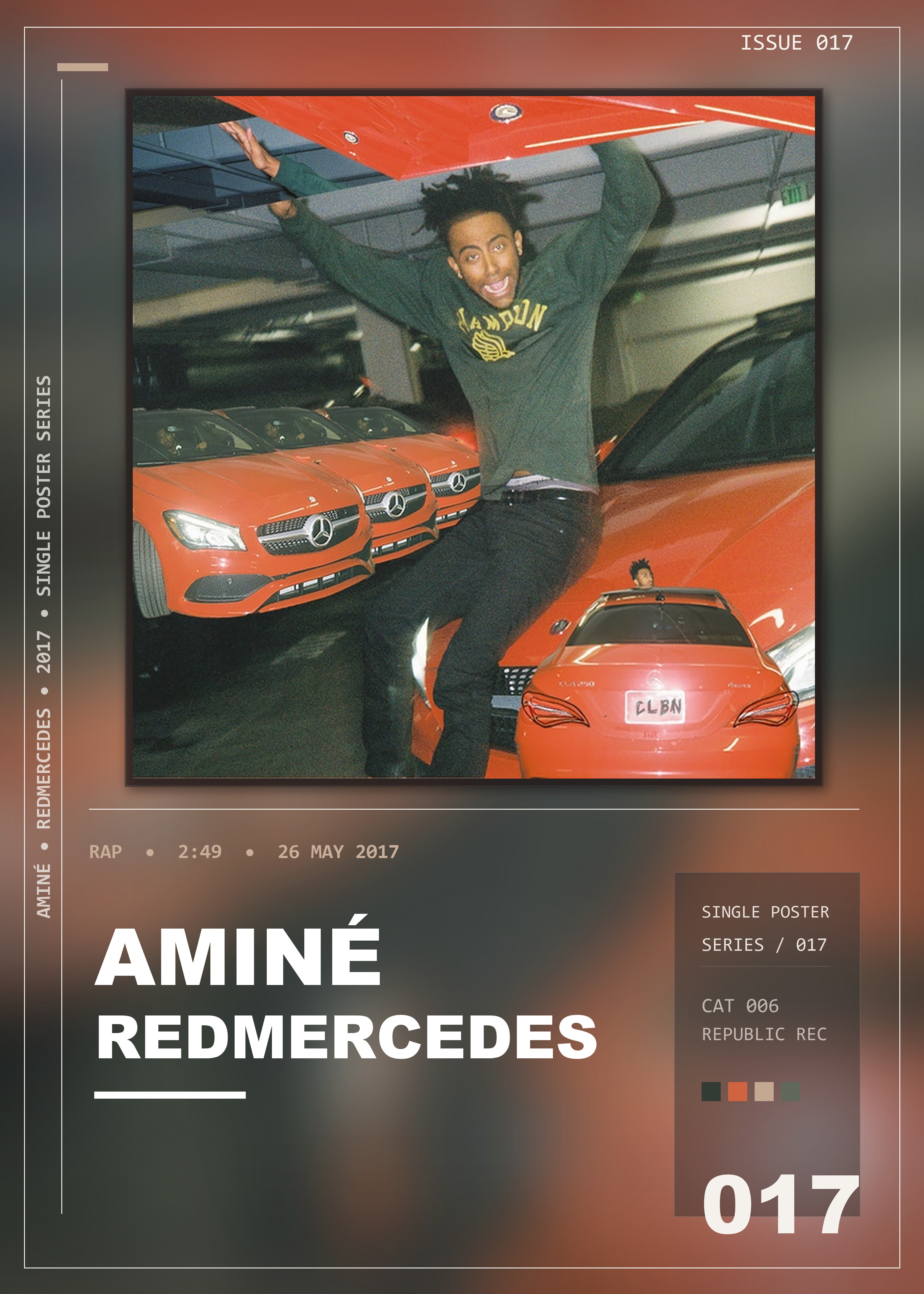 Music poster: Aminé - REDMERCEDES