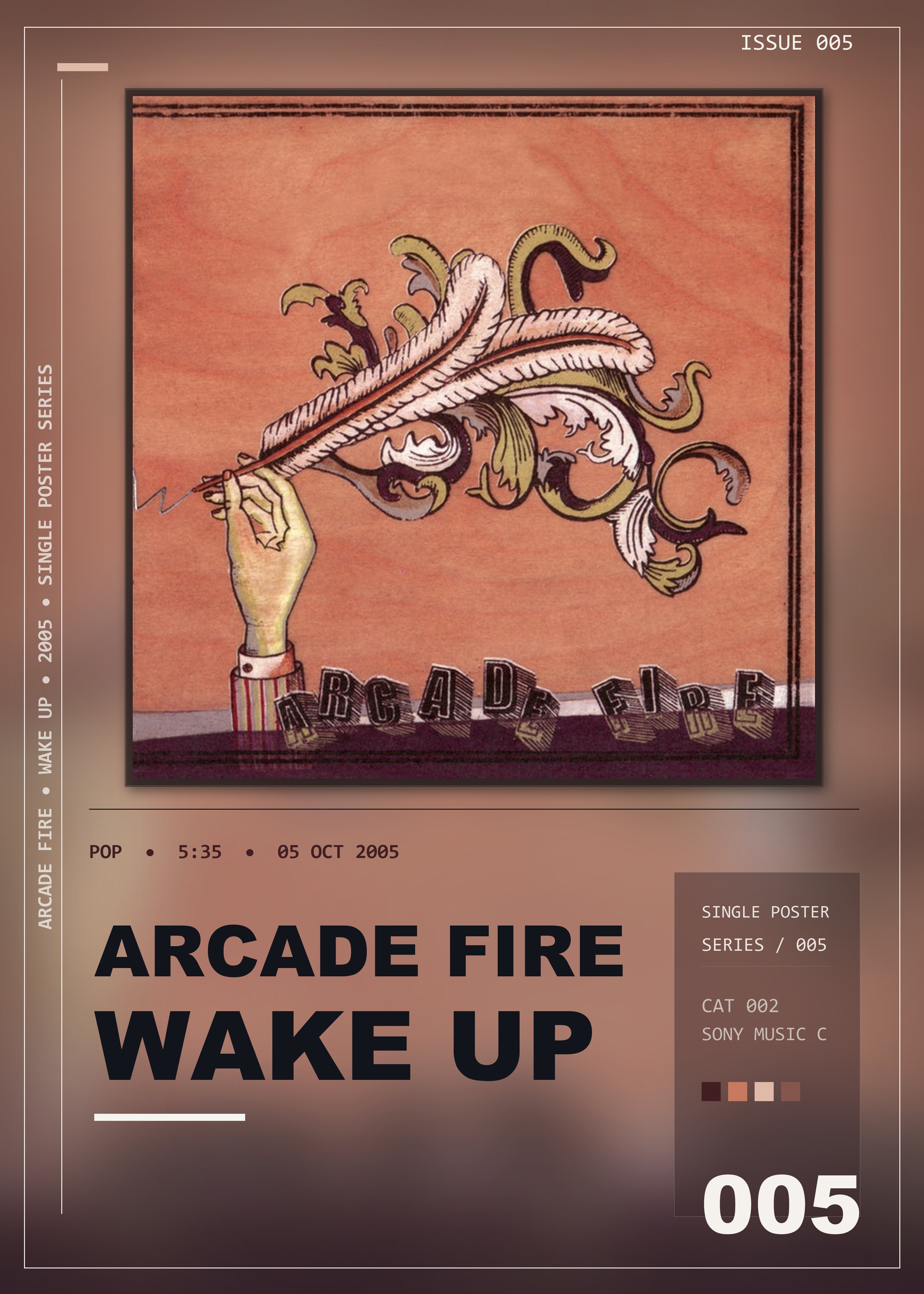 Music poster: Arcade Fire - Wake Up