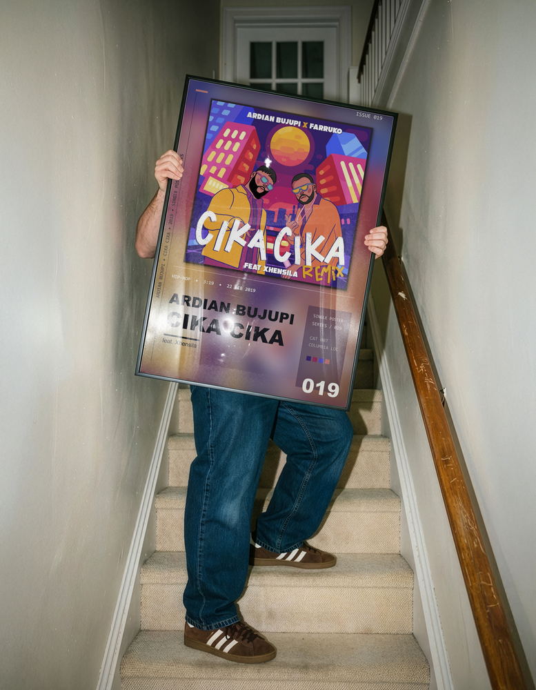 Music poster: Ardian Bujupi - CIKA CIKA feat Xhensila - Remix