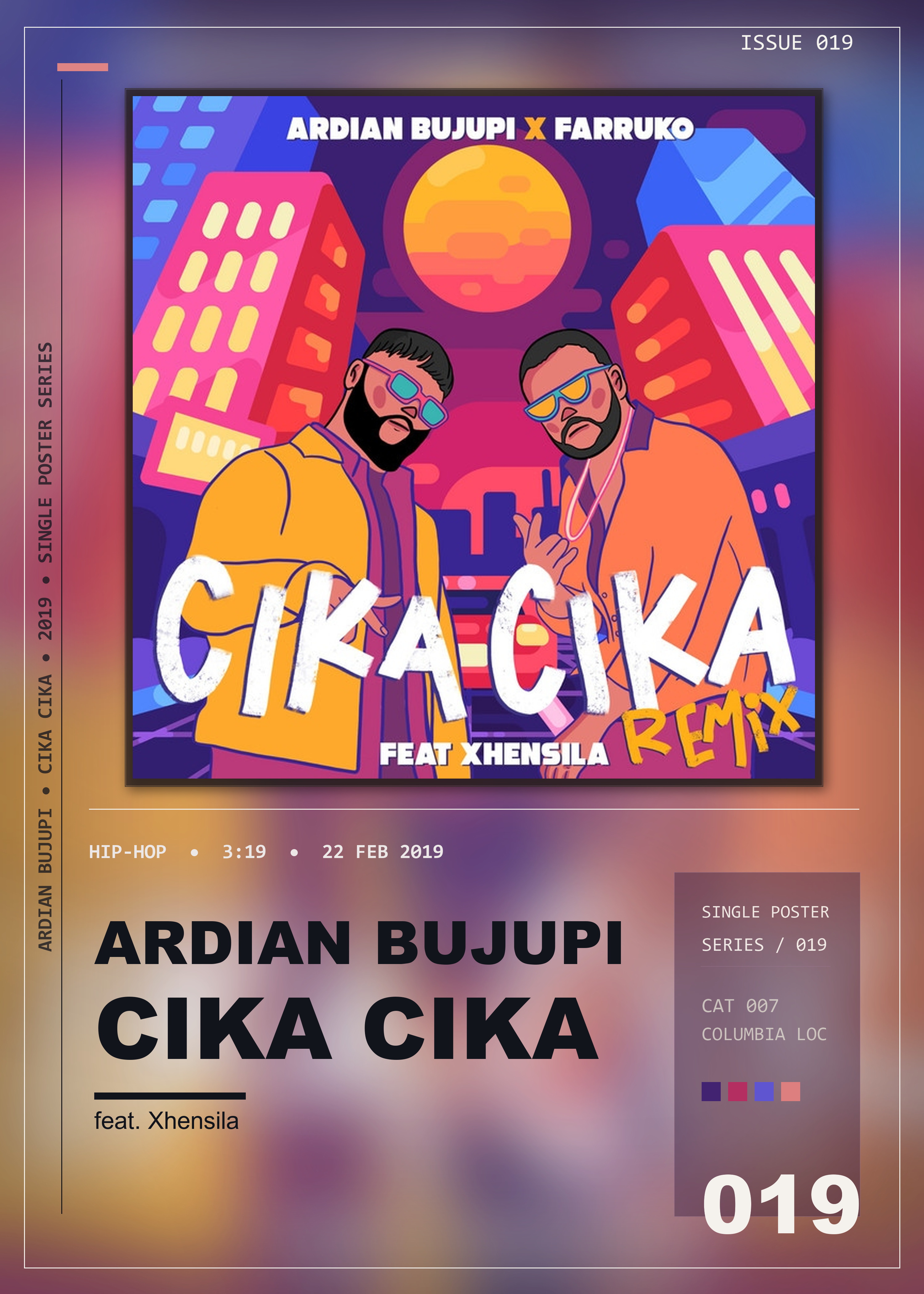 Music poster: Ardian Bujupi - CIKA CIKA feat Xhensila - Remix