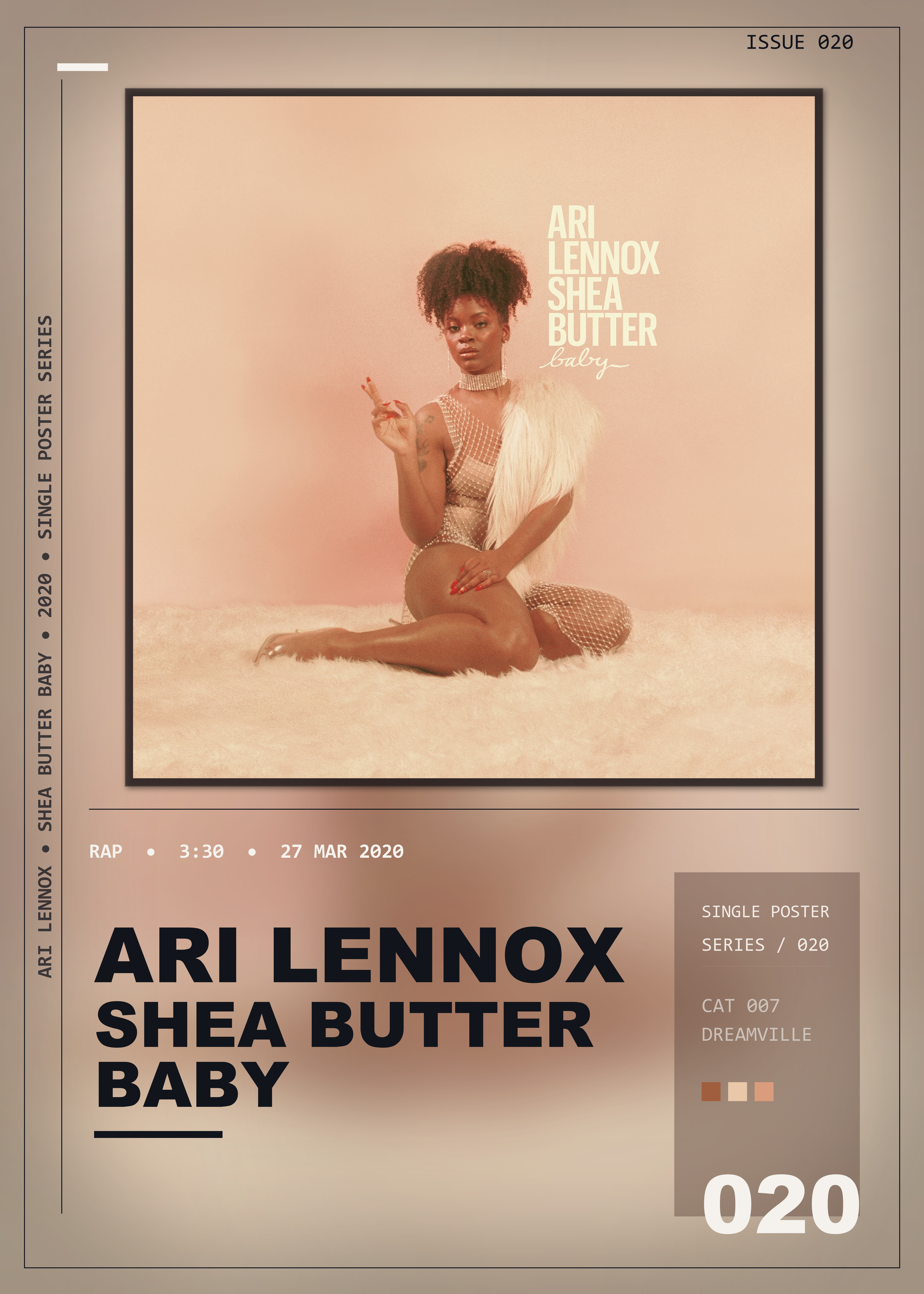 Music poster: Ari Lennox - Shea Butter Baby with J Cole