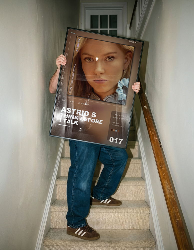 Music poster: Astrid S - Think Before I Talk