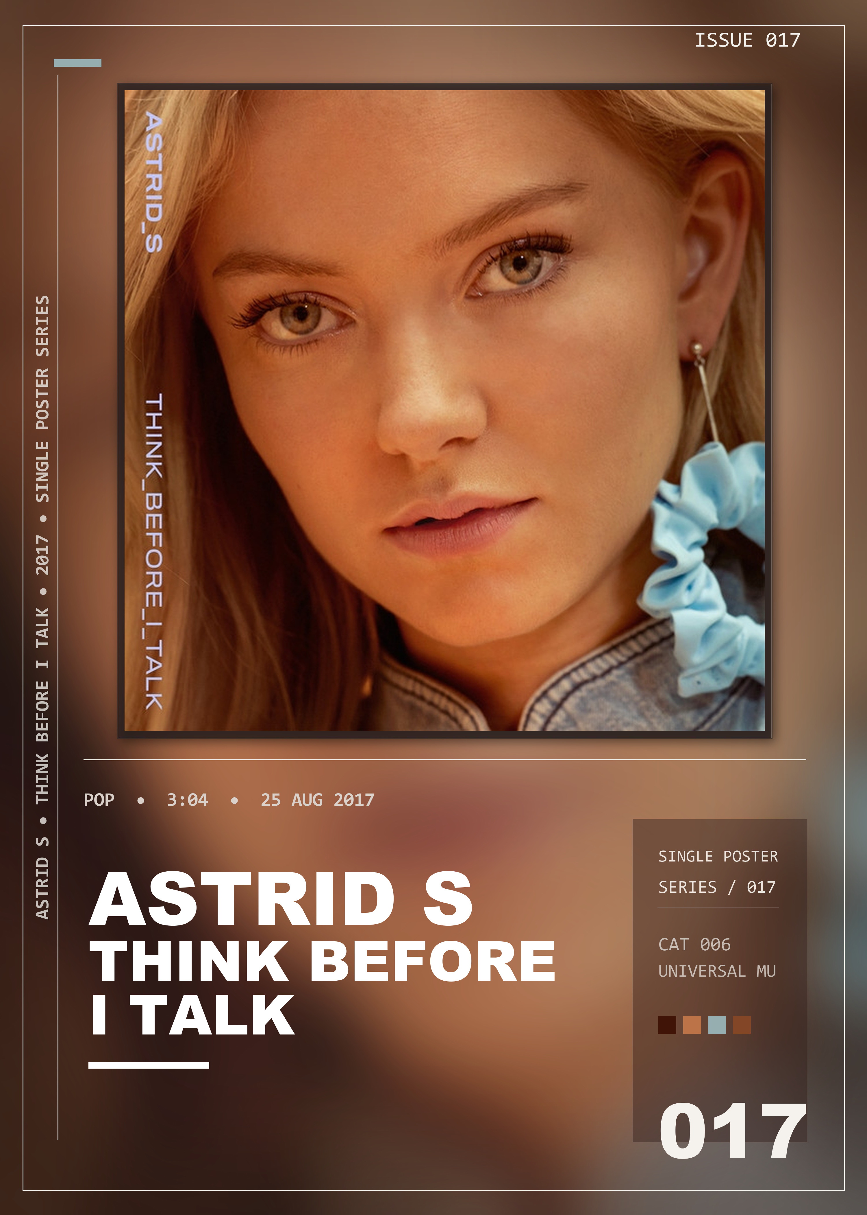 Music poster: Astrid S - Think Before I Talk