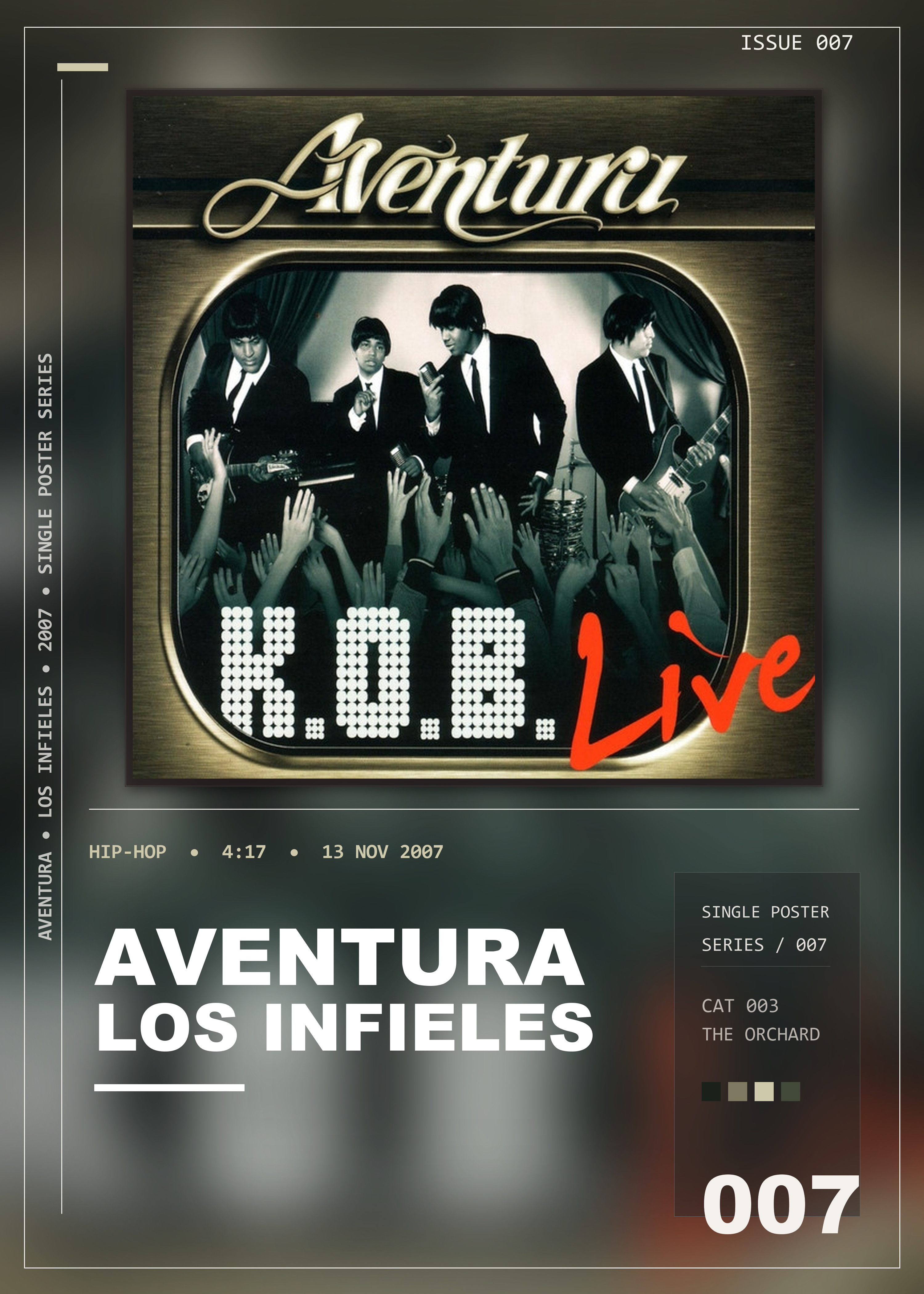 Music poster: Aventura - Los Infieles