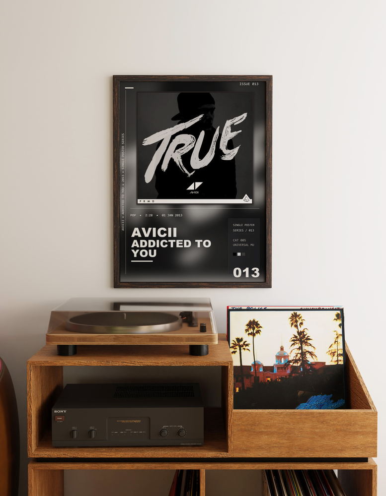 Music poster: Avicii - Addicted To You