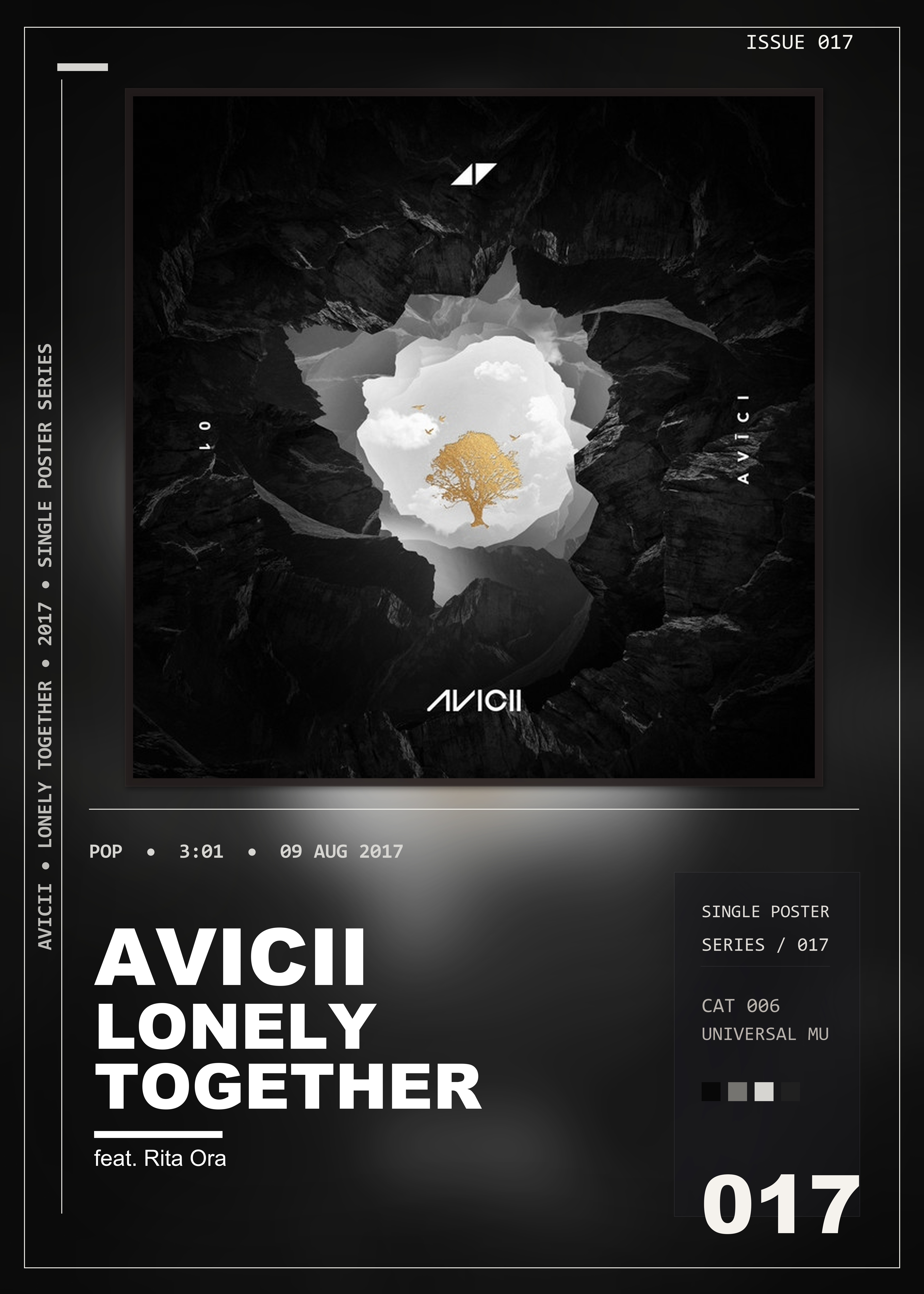 Music poster: Avicii - Lonely Together feat Rita Ora