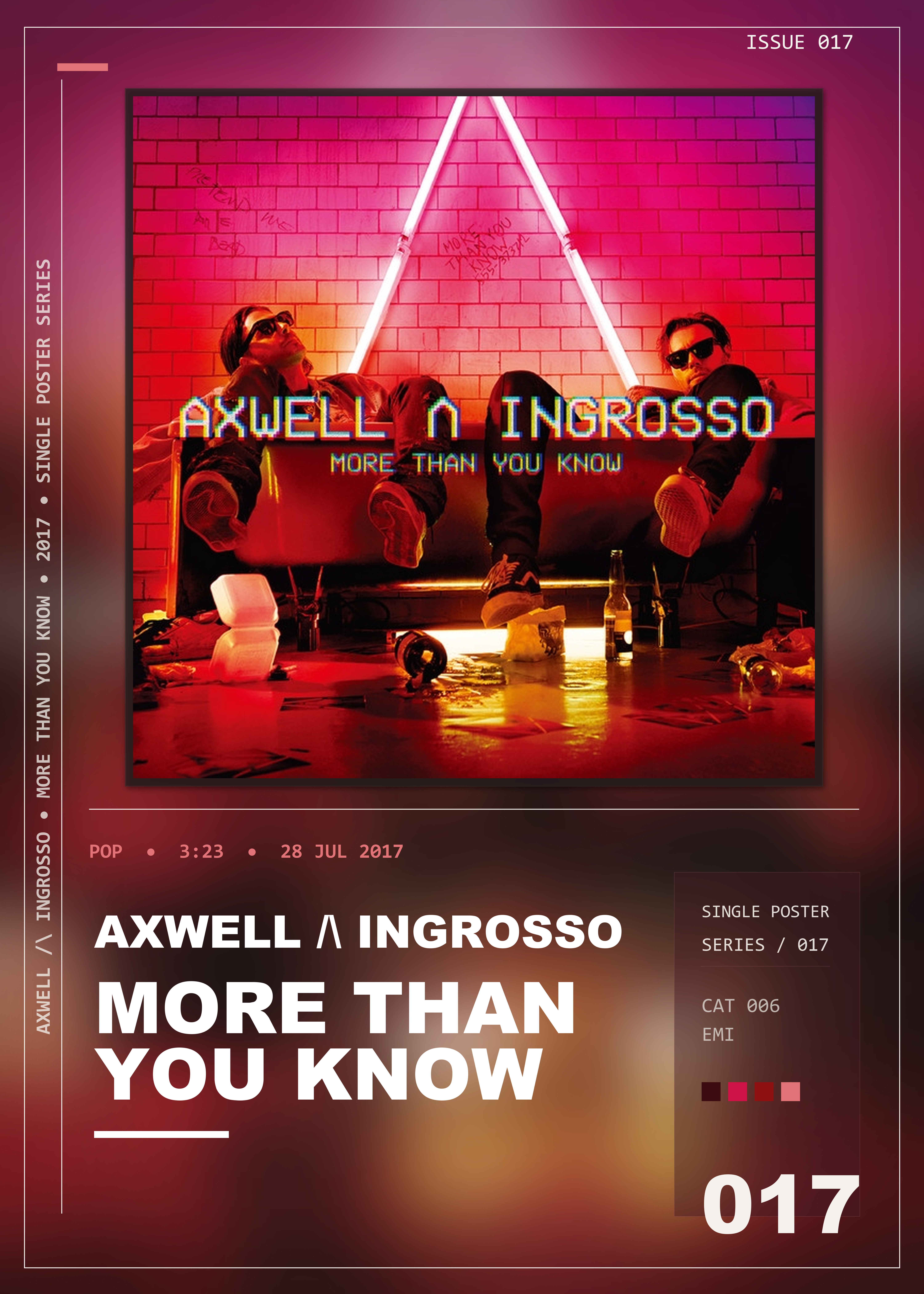 Music poster: Axwell Ingrosso - More Than You Know