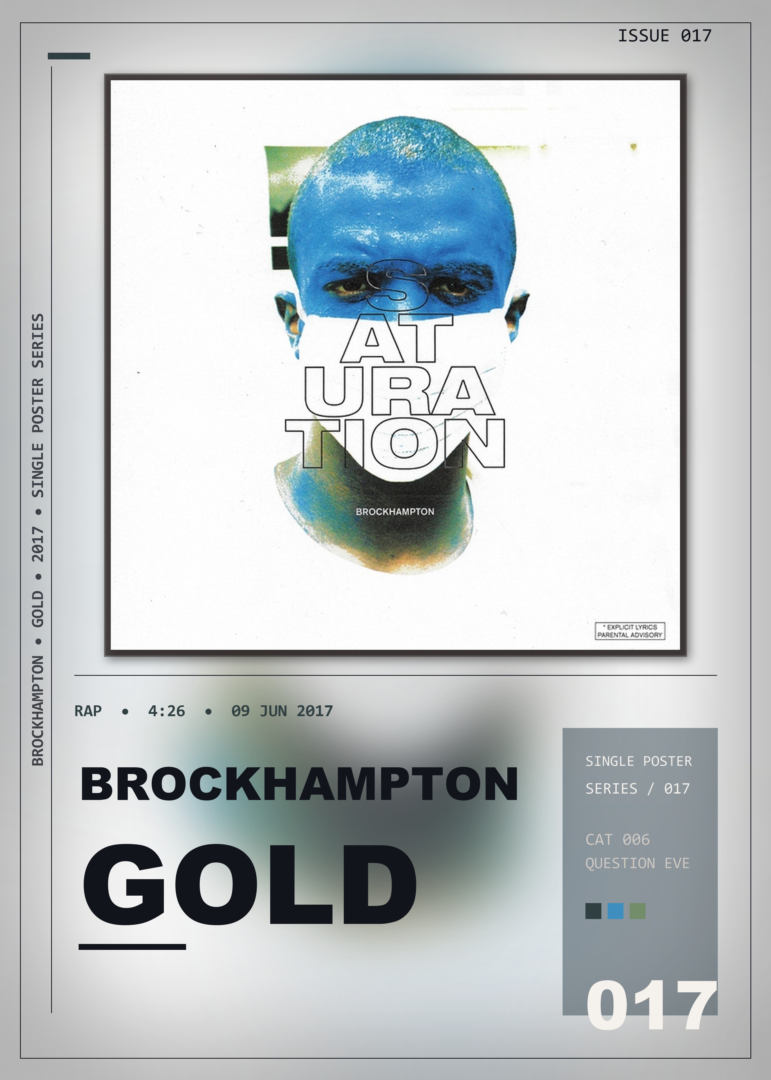 Music poster: BROCKHAMPTON - GOLD