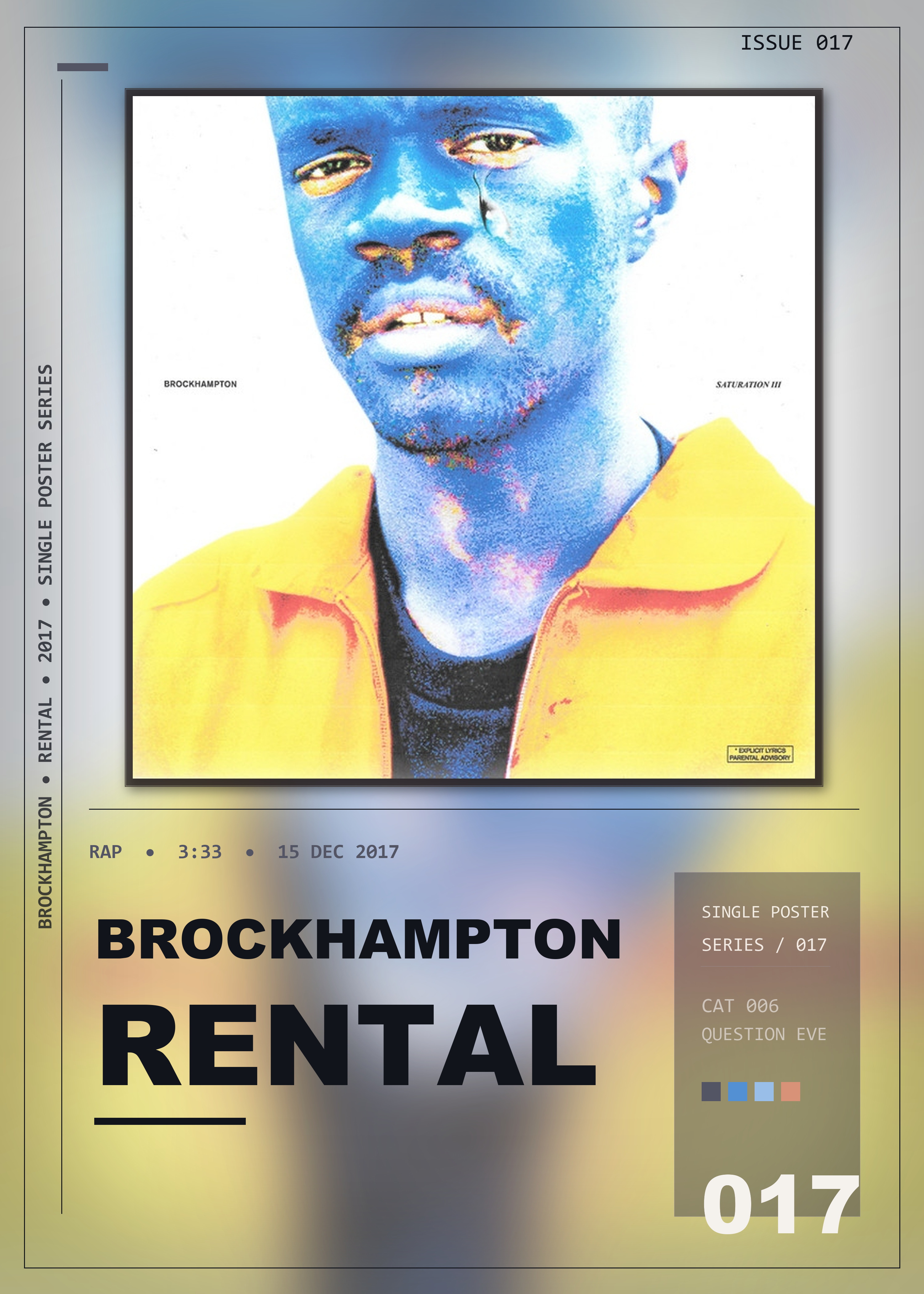 Music poster: BROCKHAMPTON - RENTAL