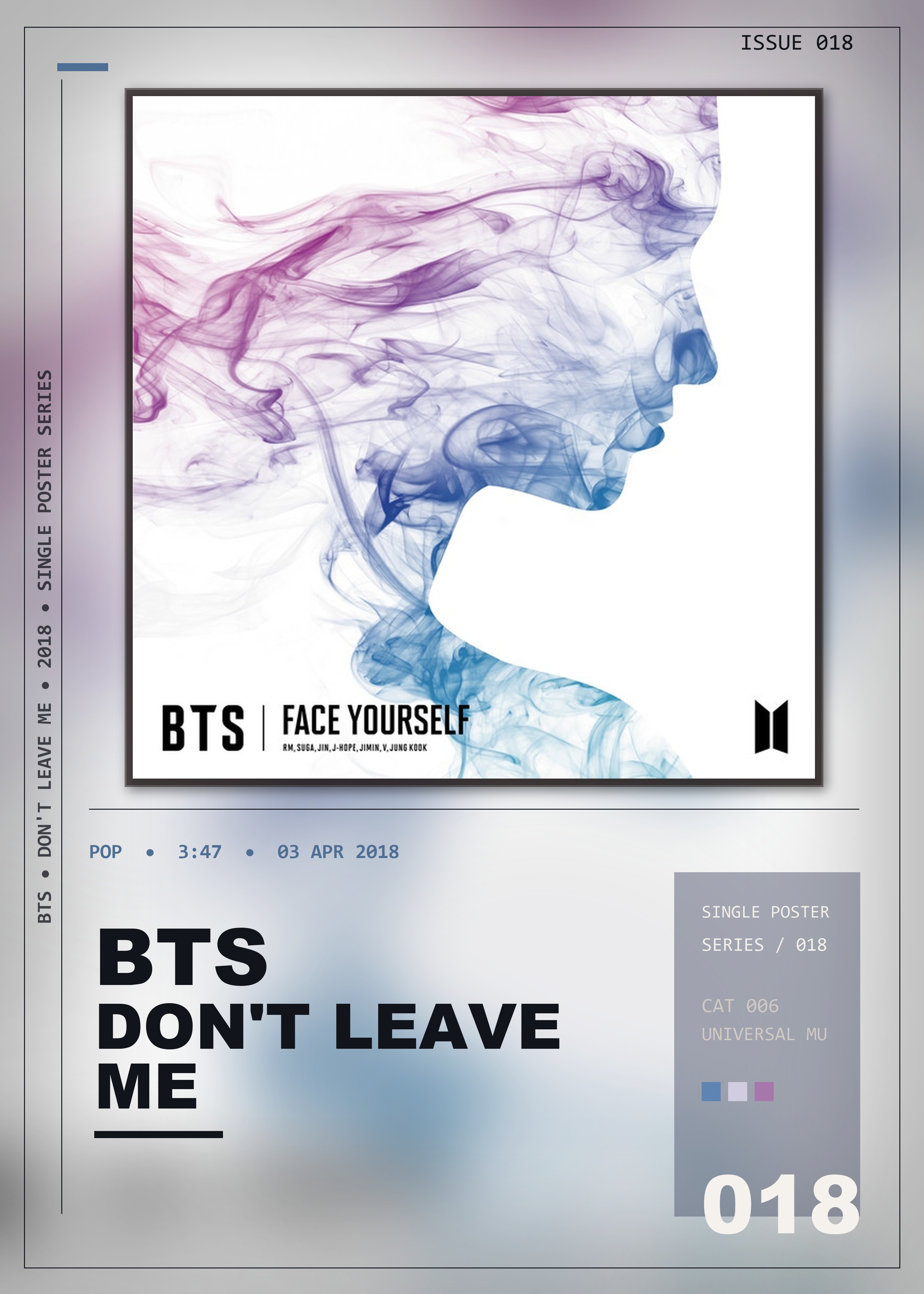 Music poster: BTS - Dont Leave Me