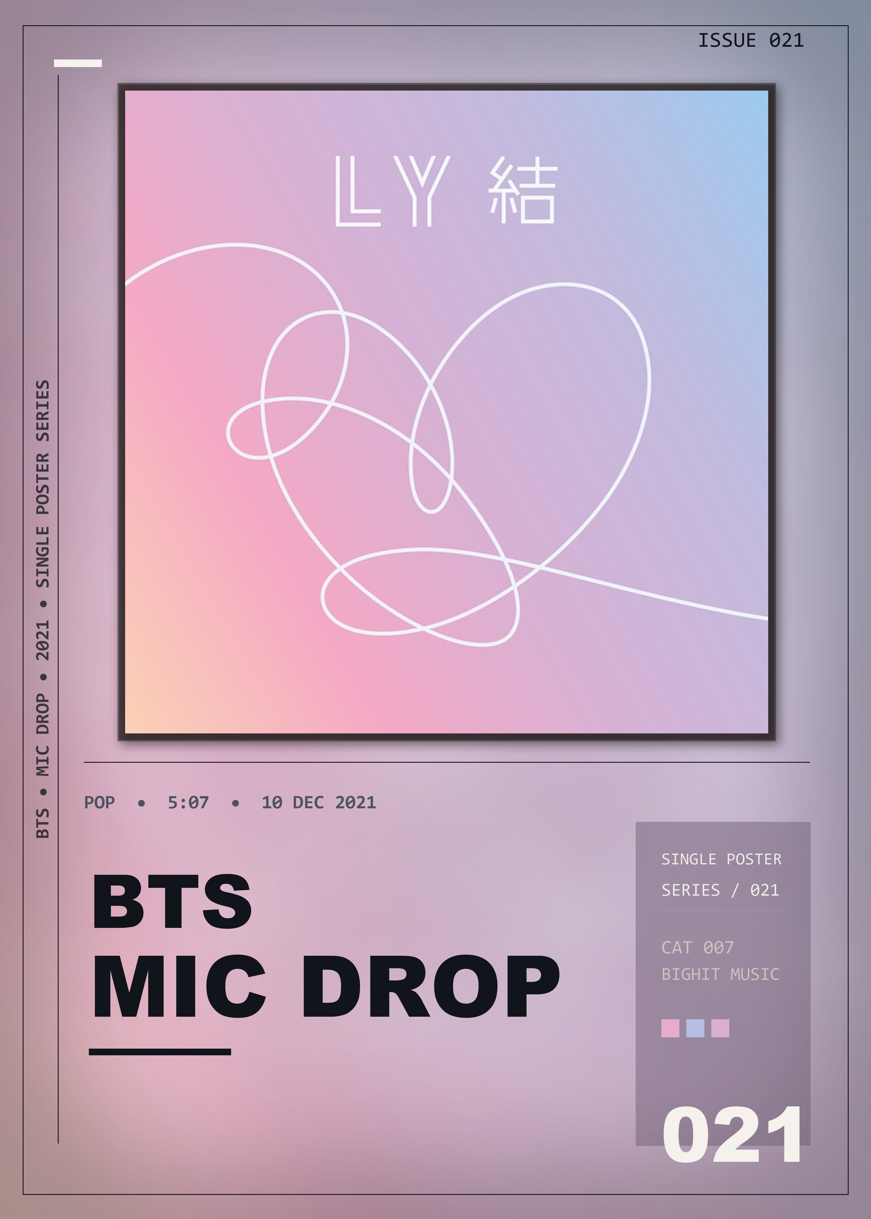 Music poster: BTS - MIC Drop Steve Aoki Remix Full Length Edition