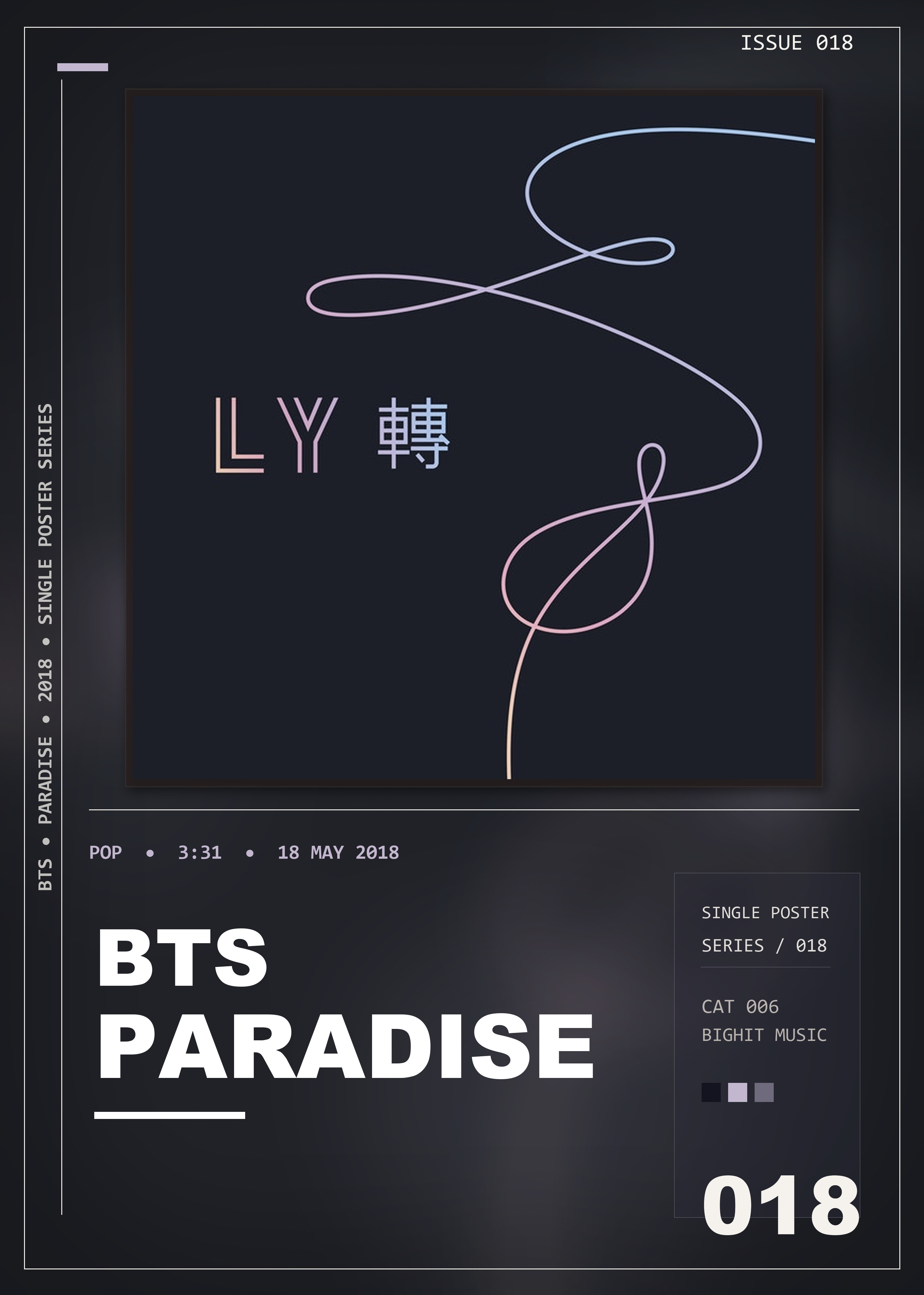 Music poster: BTS - Paradise