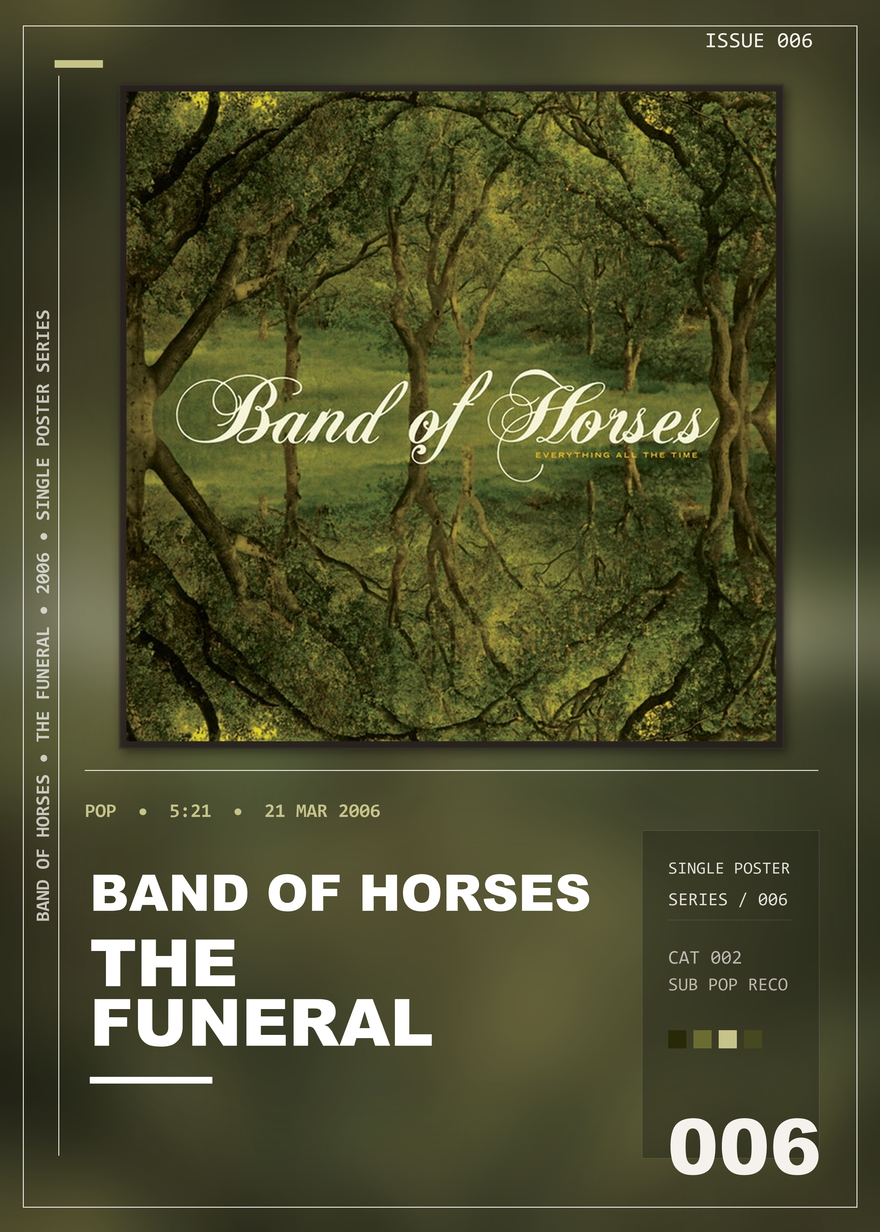 Music poster: Band of Horses - The Funeral