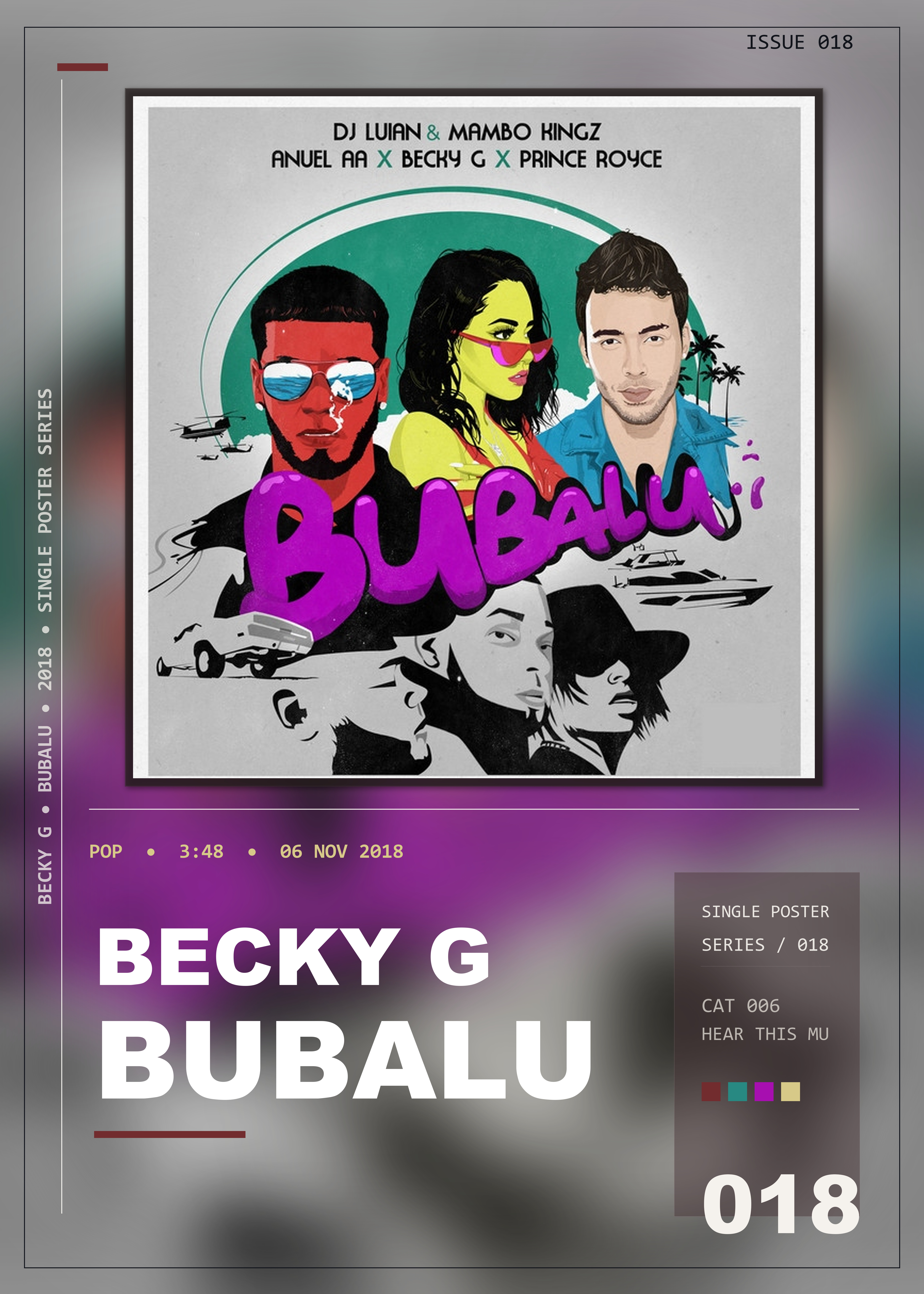 Music poster: Becky G - Bubalu