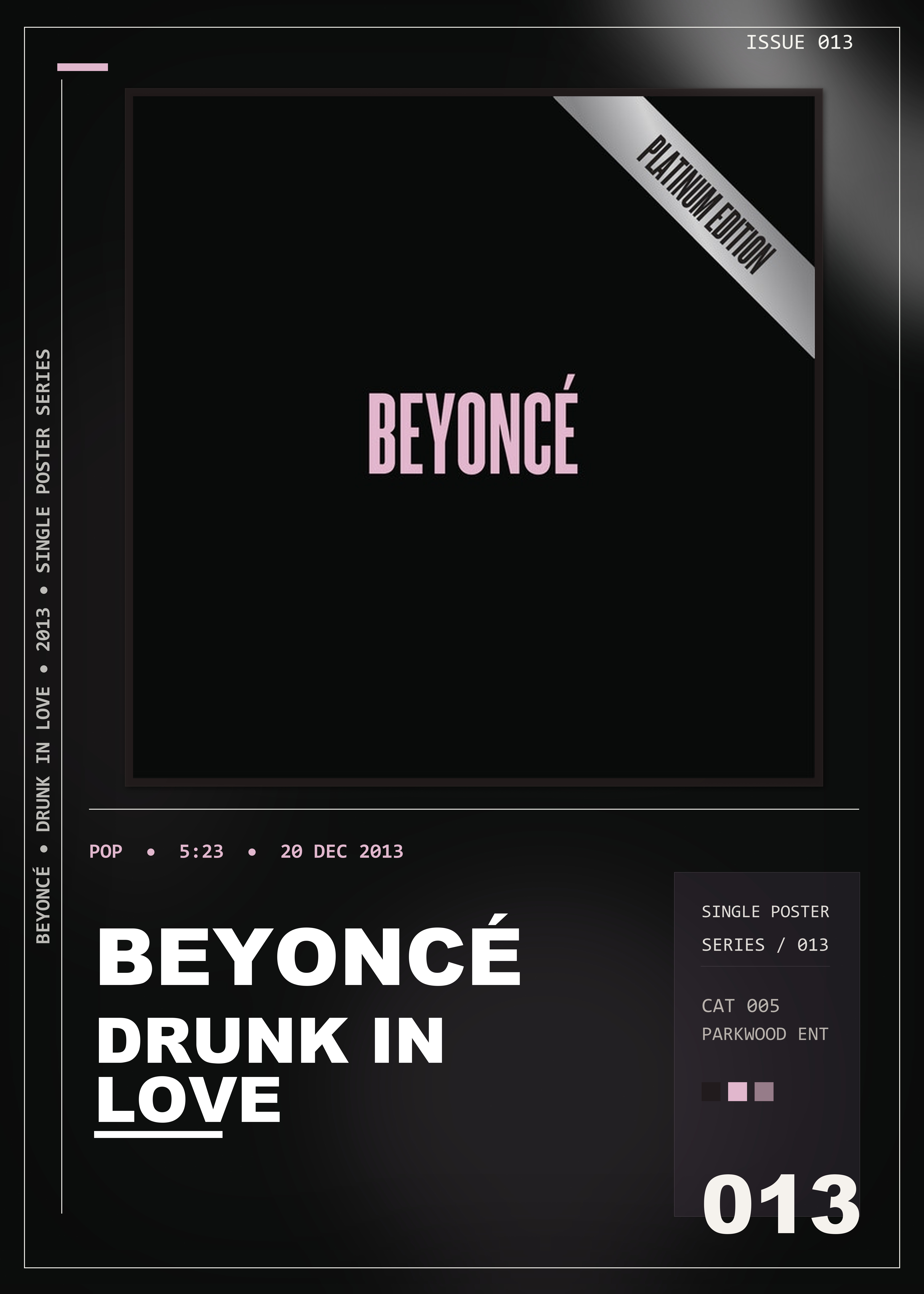 Music poster: Beyoncé - Drunk in Love